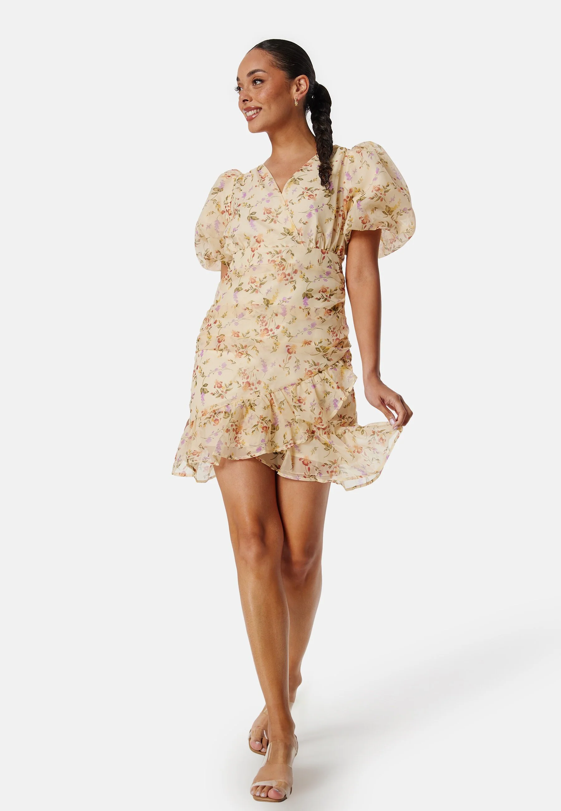 Vmphoebe 2/4 V-Neck short dress - Image 3