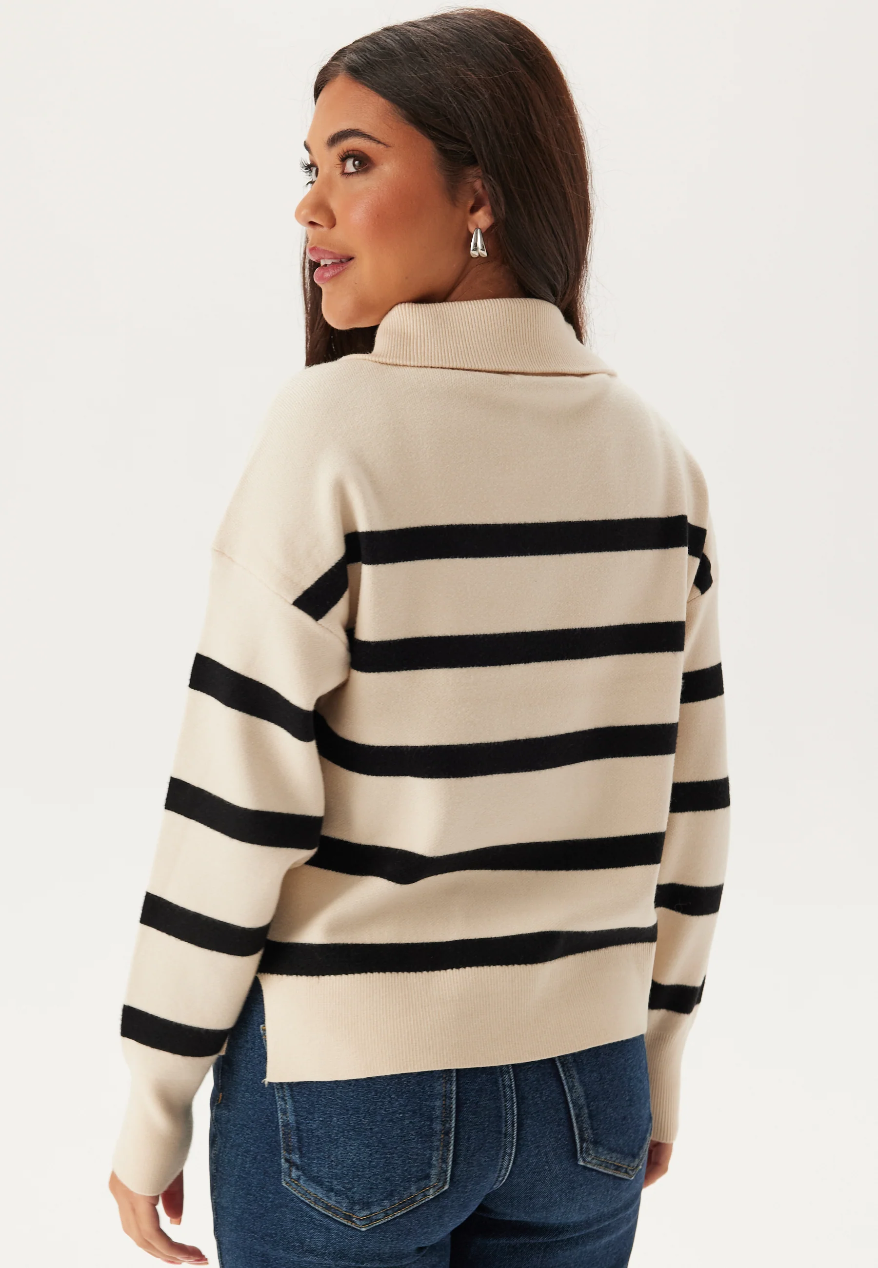 Vmsaba Stripe Ls Highneck Blouse - Image 2