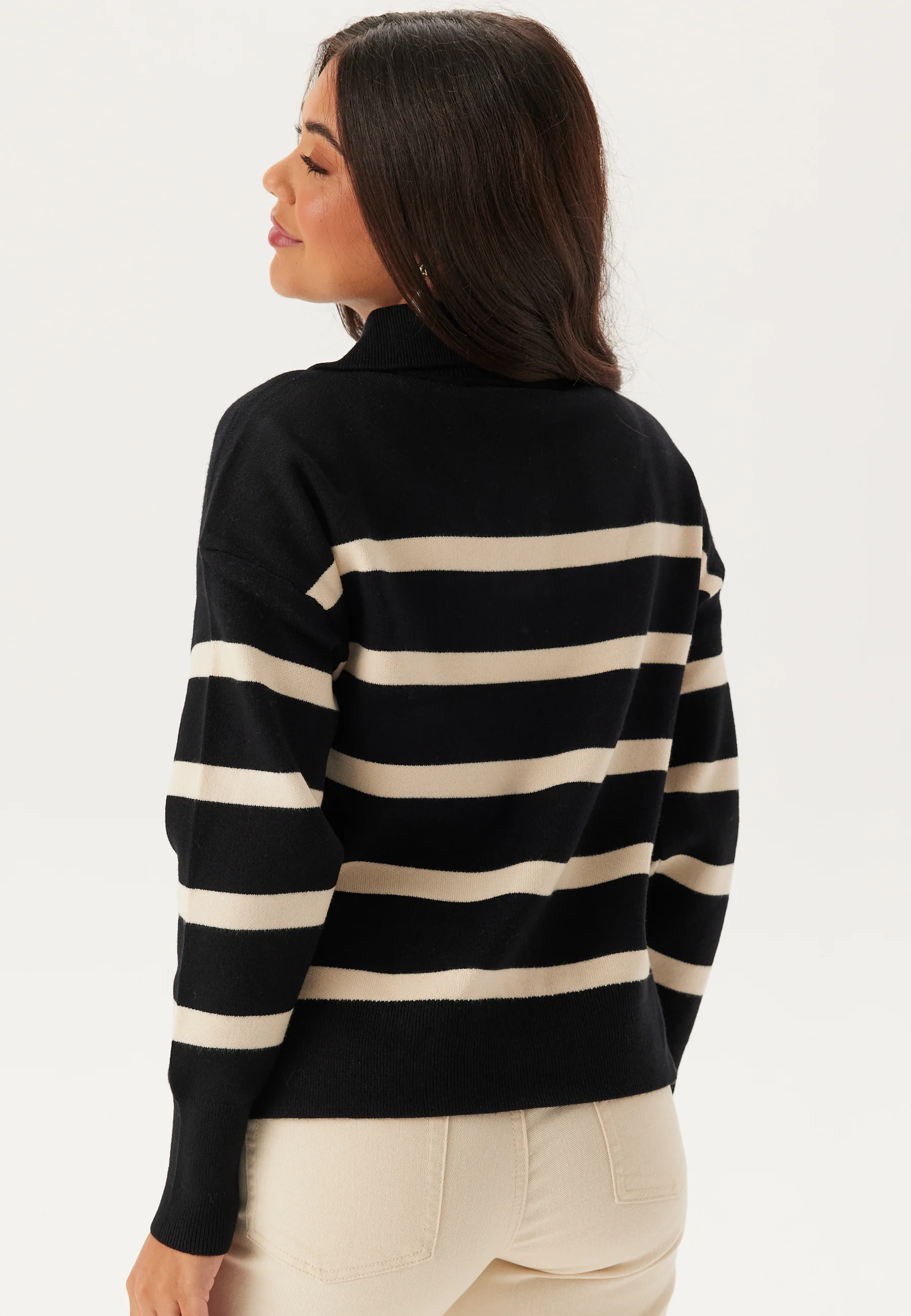 Vmsaba Stripe Ls Highneck Blouse - Image 2
