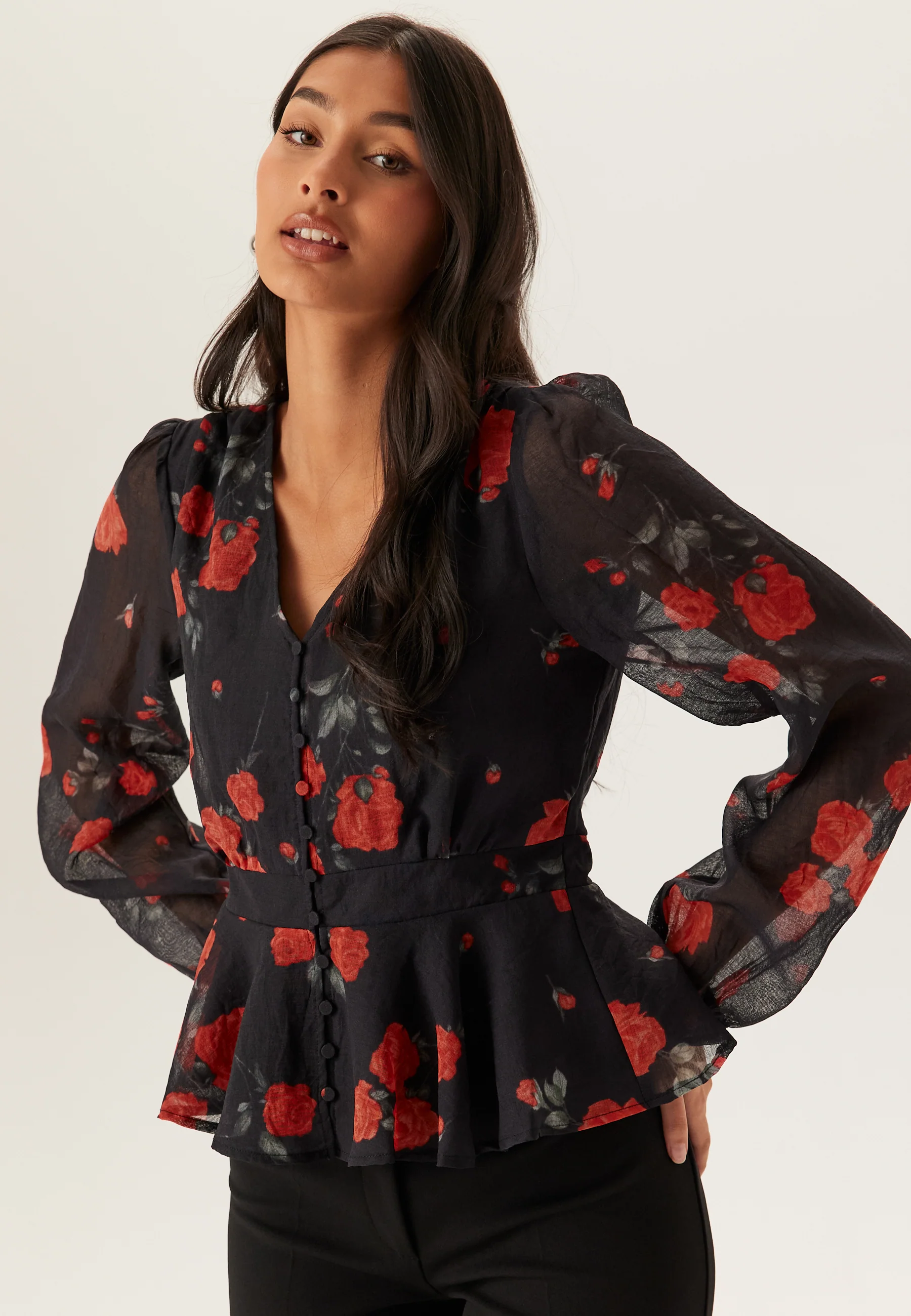 Vmsabrina Rose V-neck Shirt