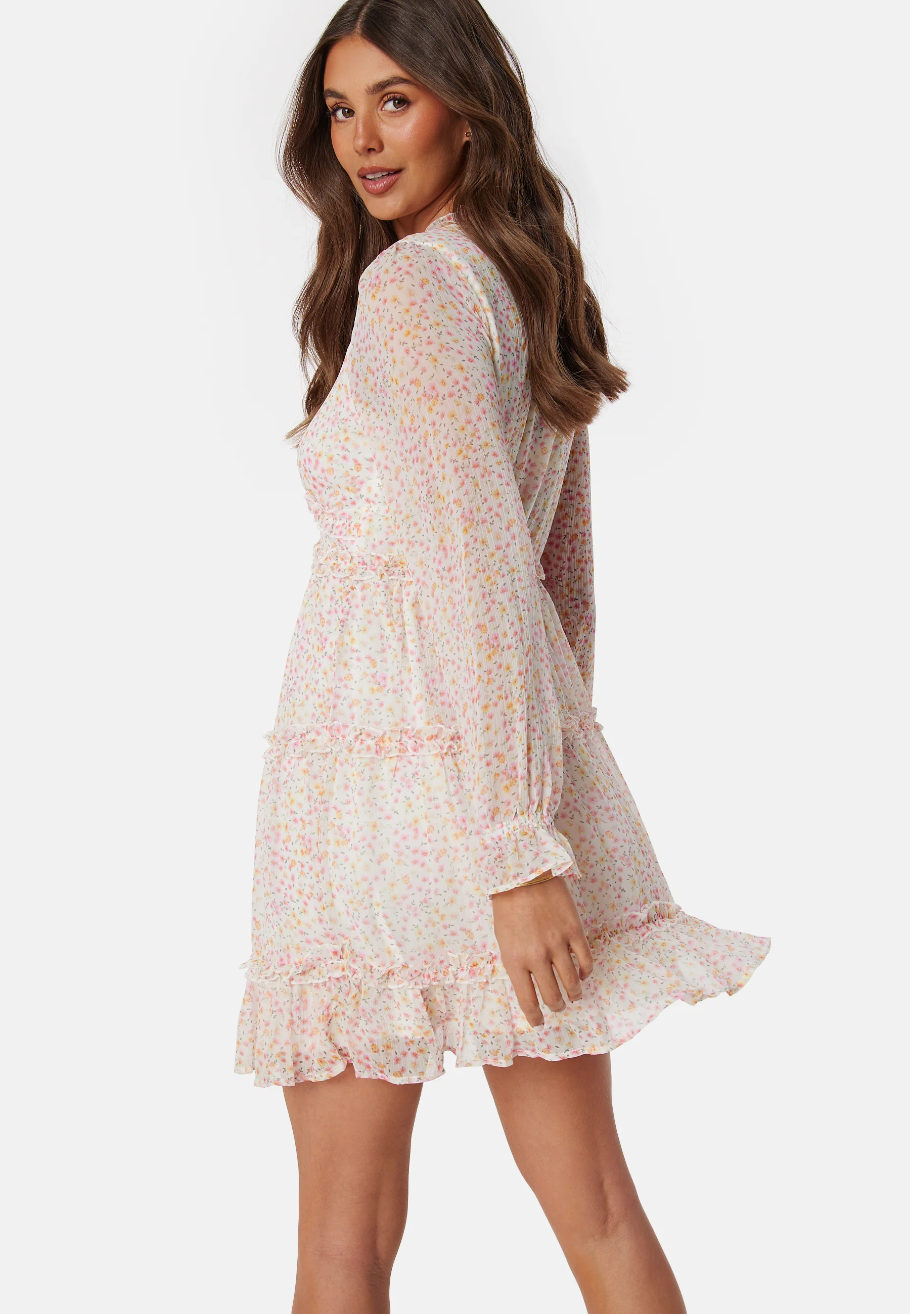 Vmsmilla LS frill short dress - Image 2
