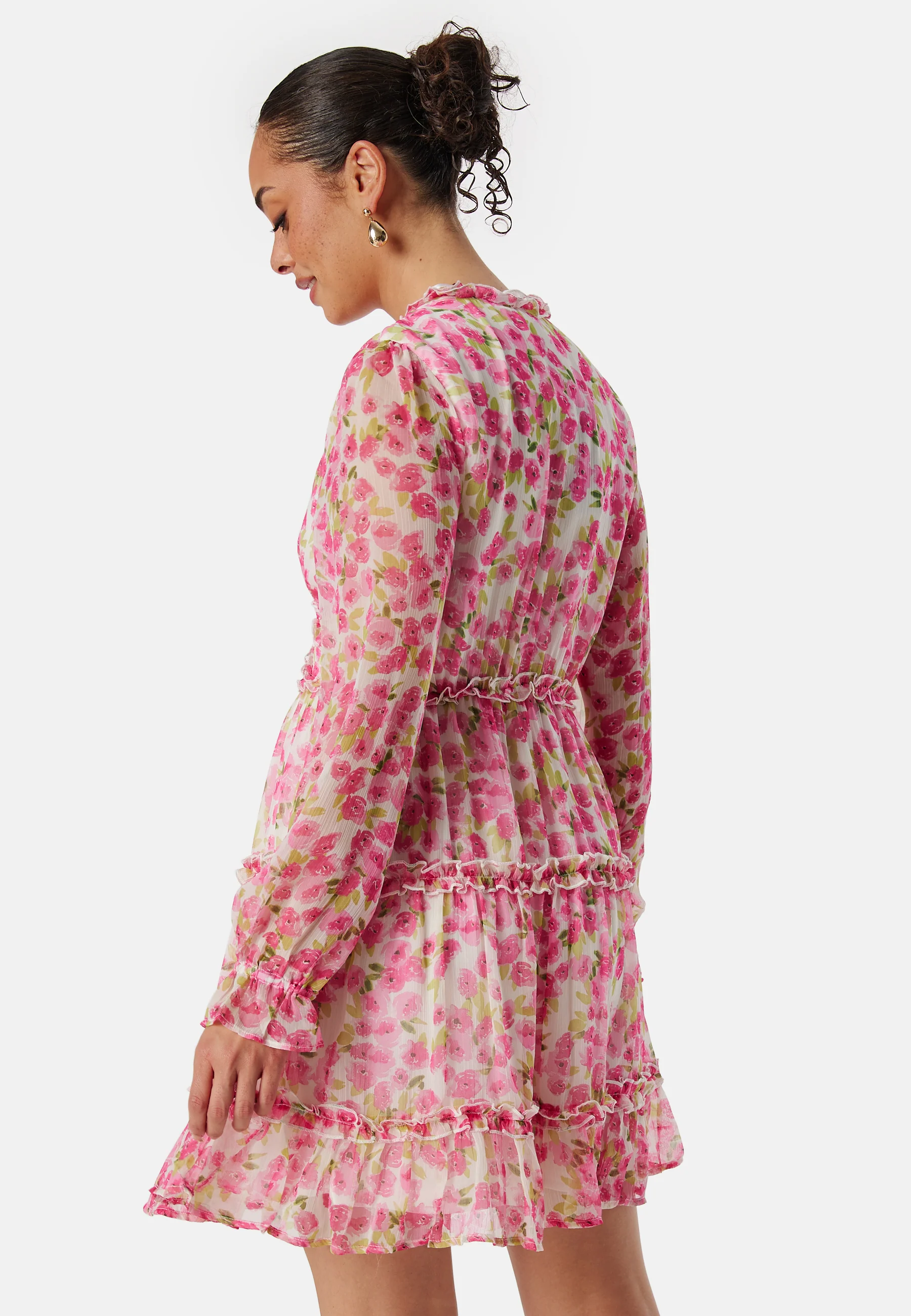 Vmsmilla LS frill short dress - Image 2