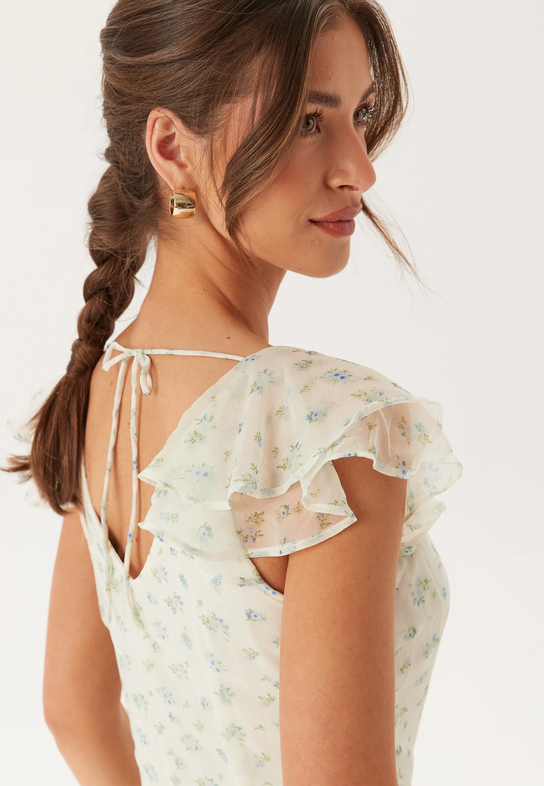 Vmsmilla S/L ANKLE FRILL DRESS - Image 4