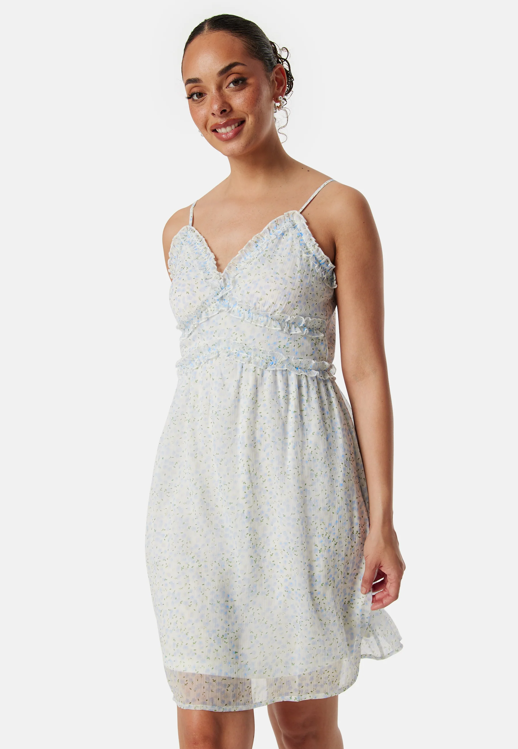 Vmsmilla singlet V frill dress