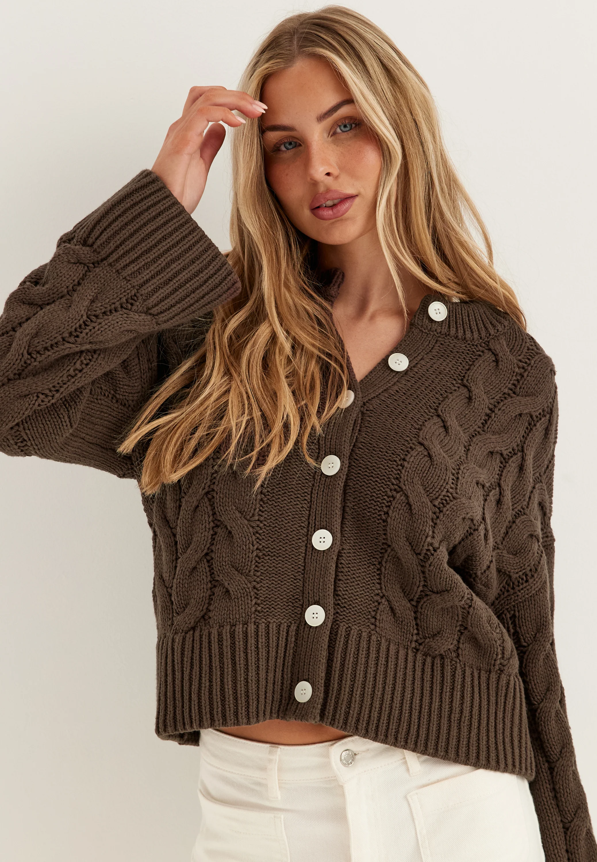 Vmsvea Thea Ls O-neck Cable Cardigan - Image 2