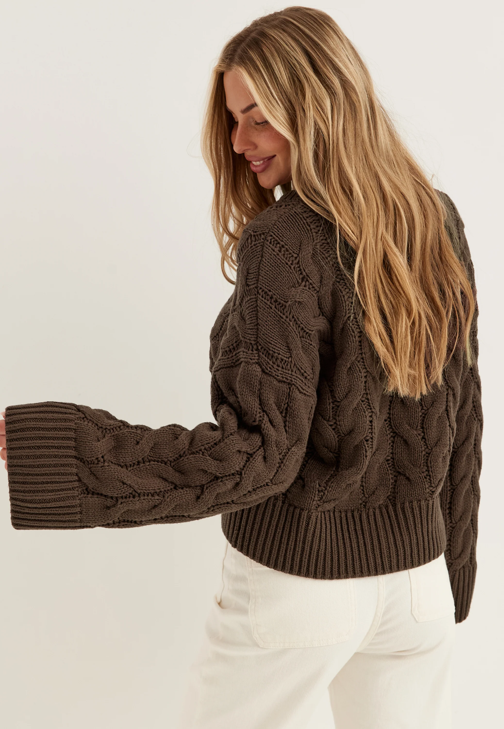Vmsvea Thea Ls O-neck Cable Cardigan - Image 3