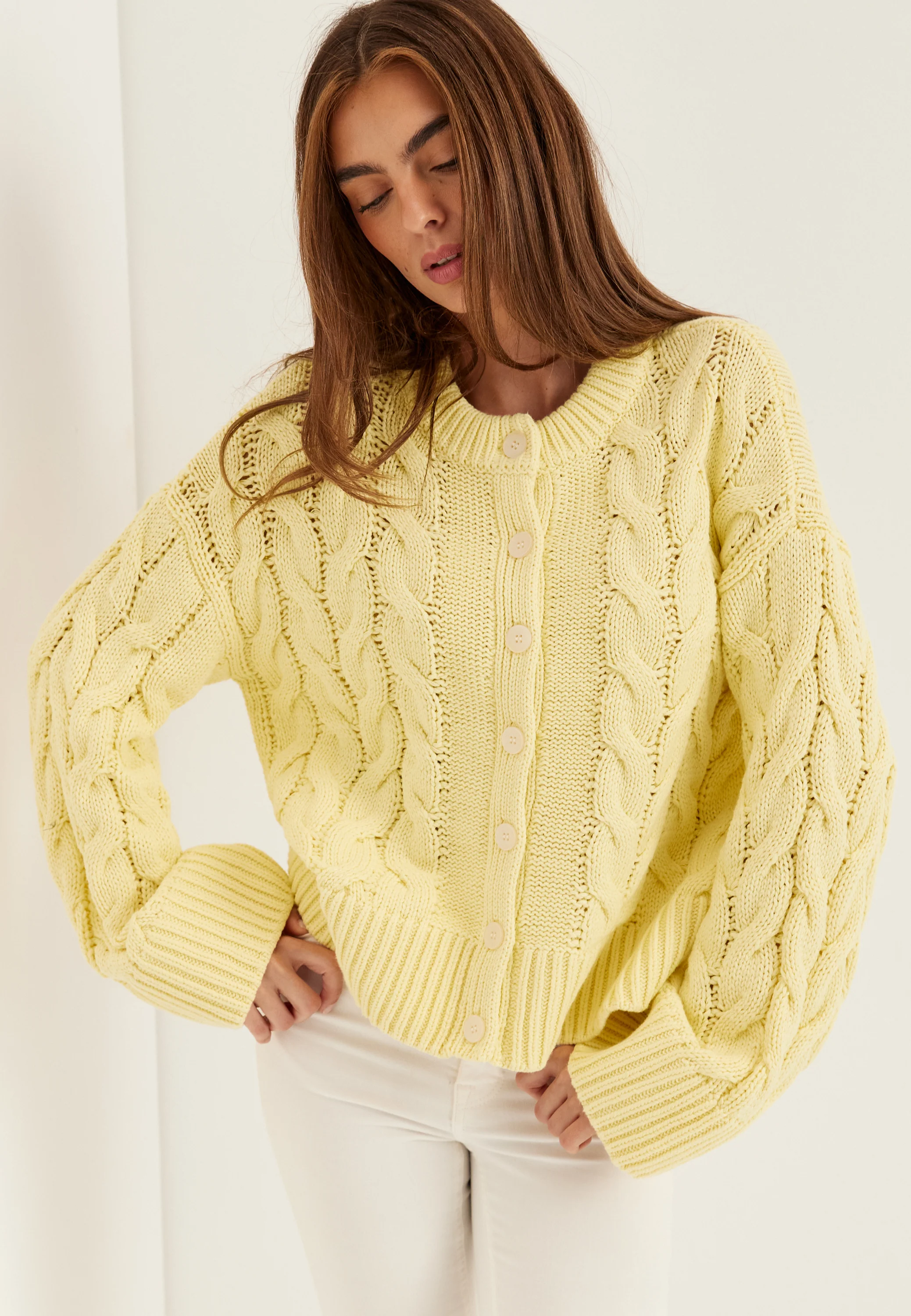 Vmsvea Thea Ls O-neck Cable Cardigan - Image 2