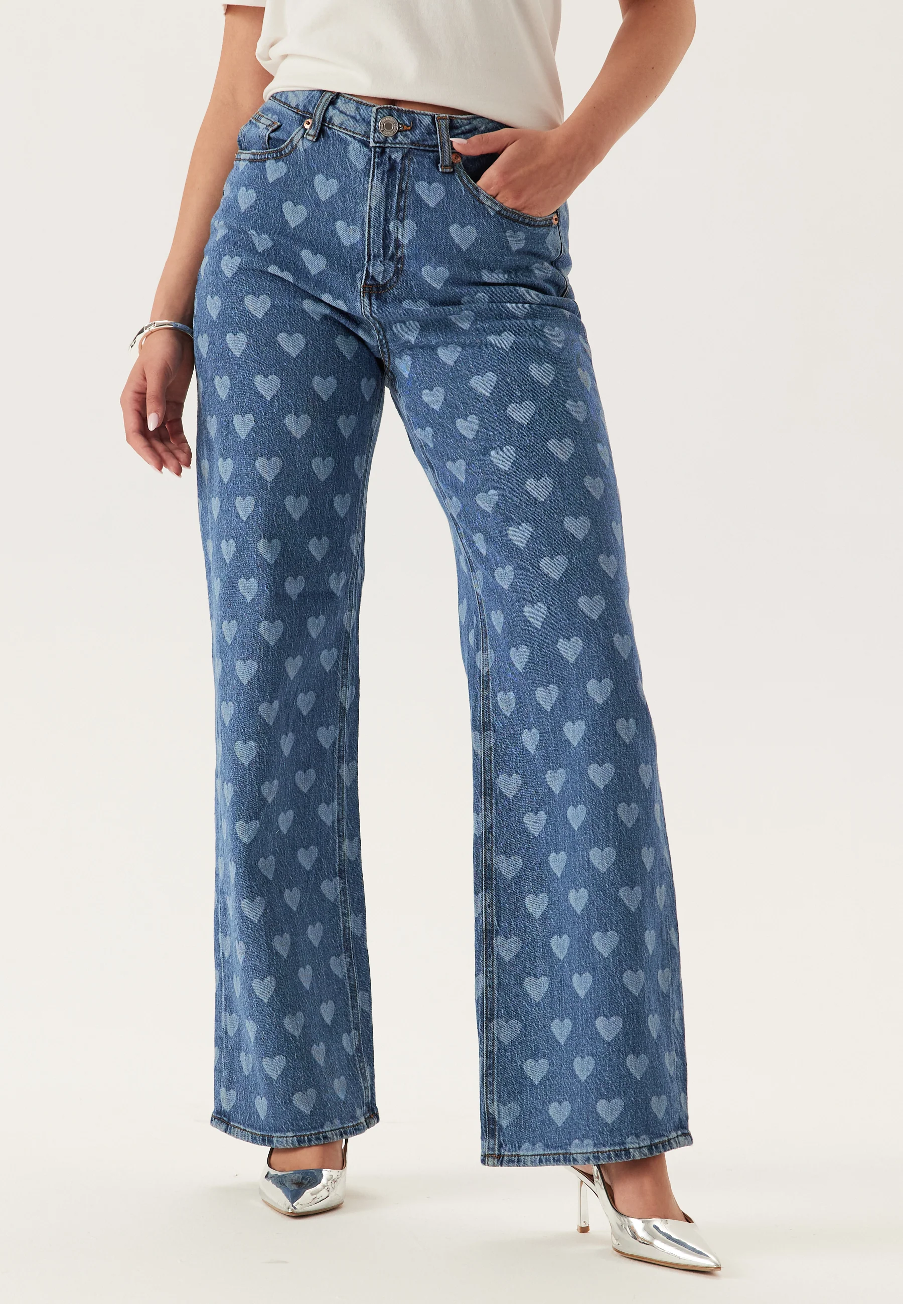 Vmtessa Hr Wide Jeans Print - Image 2