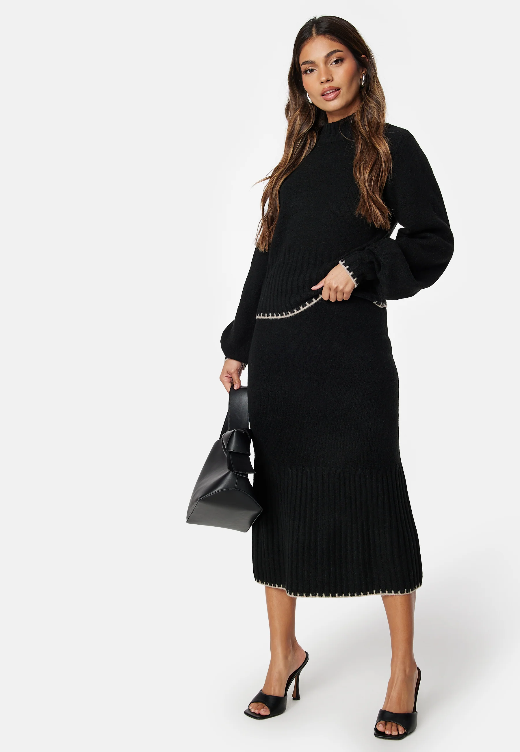 Volume Sleeve Knitted Sweater - Image 2