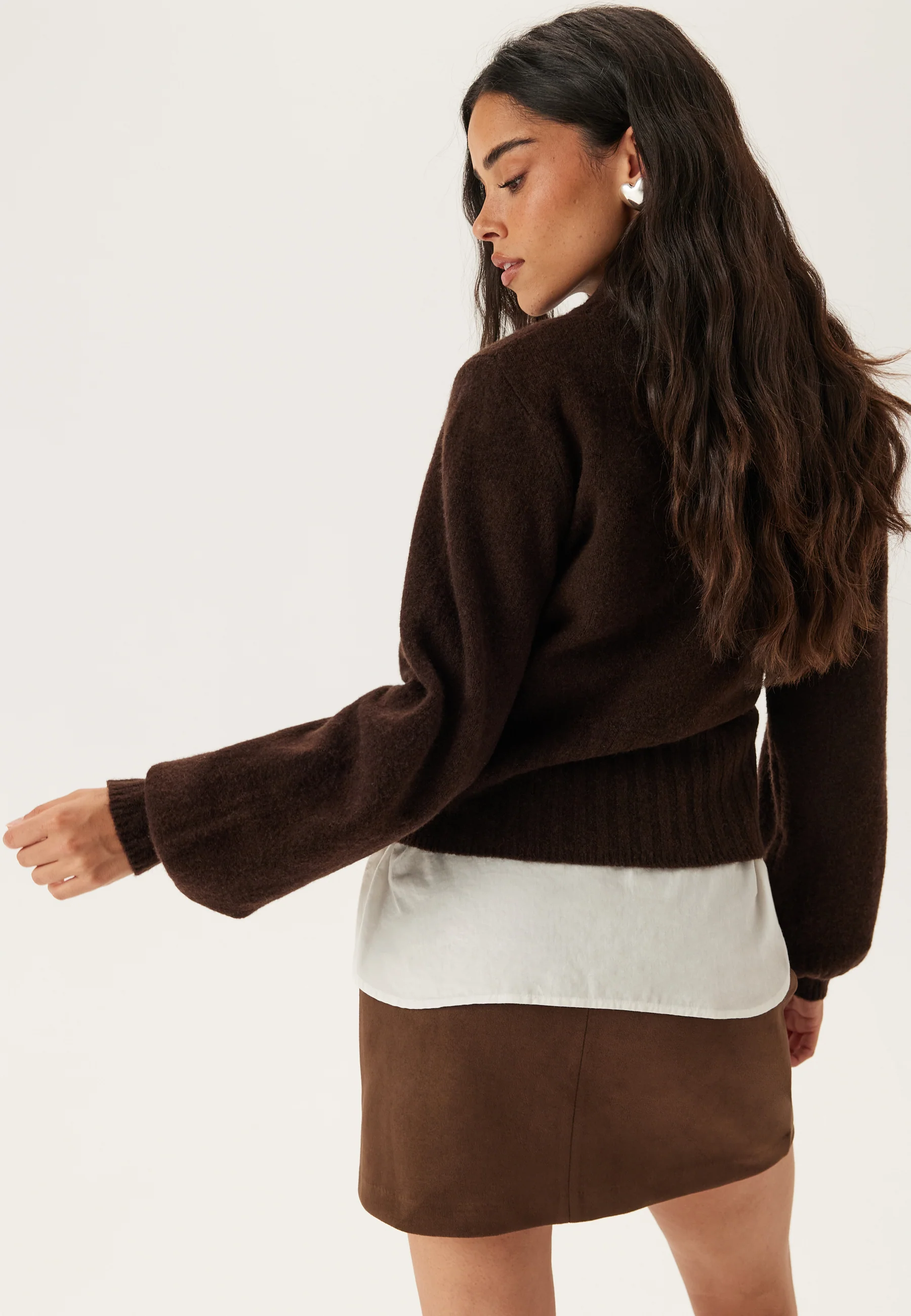 Volume Sleeve Knitted Sweater - Image 3