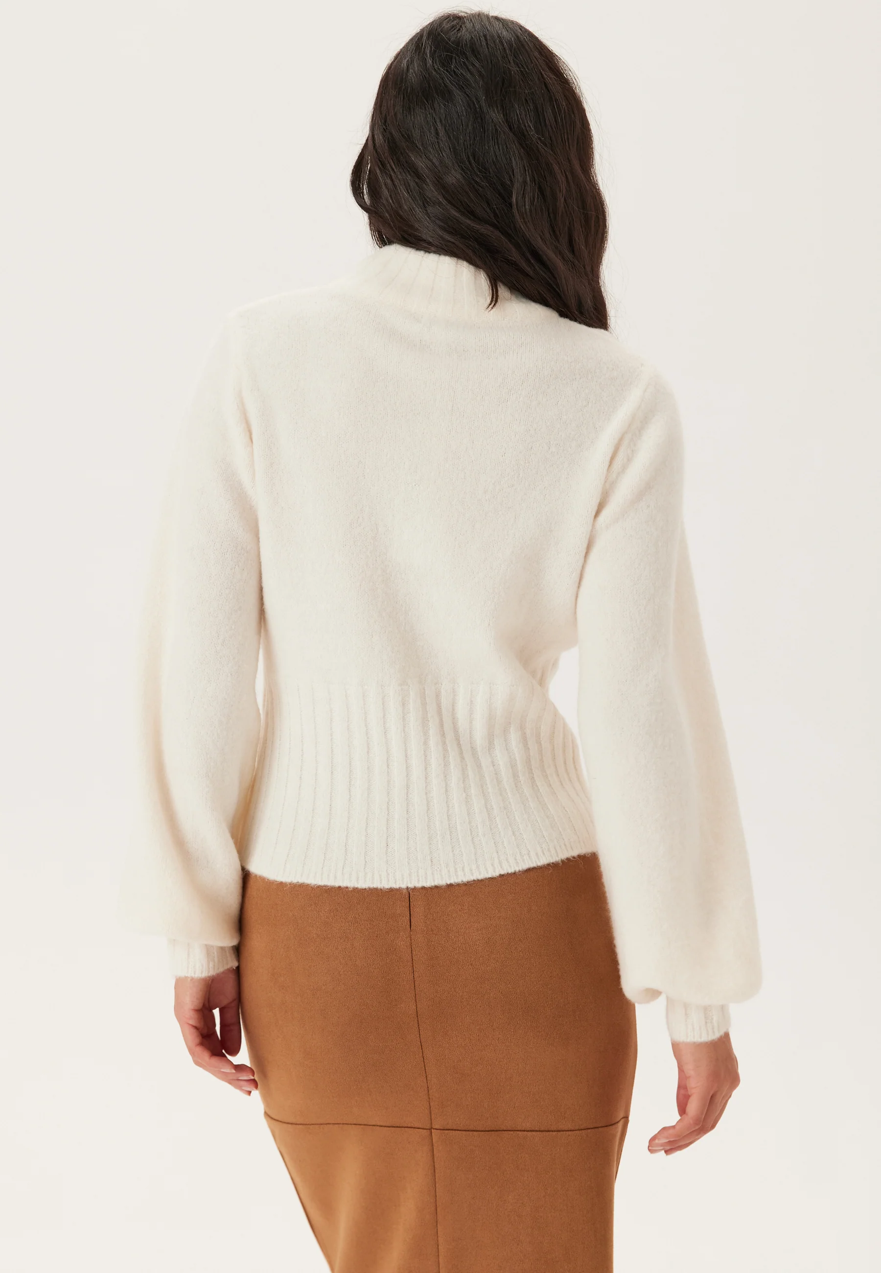 Volume Sleeve Knitted Sweater - Image 3