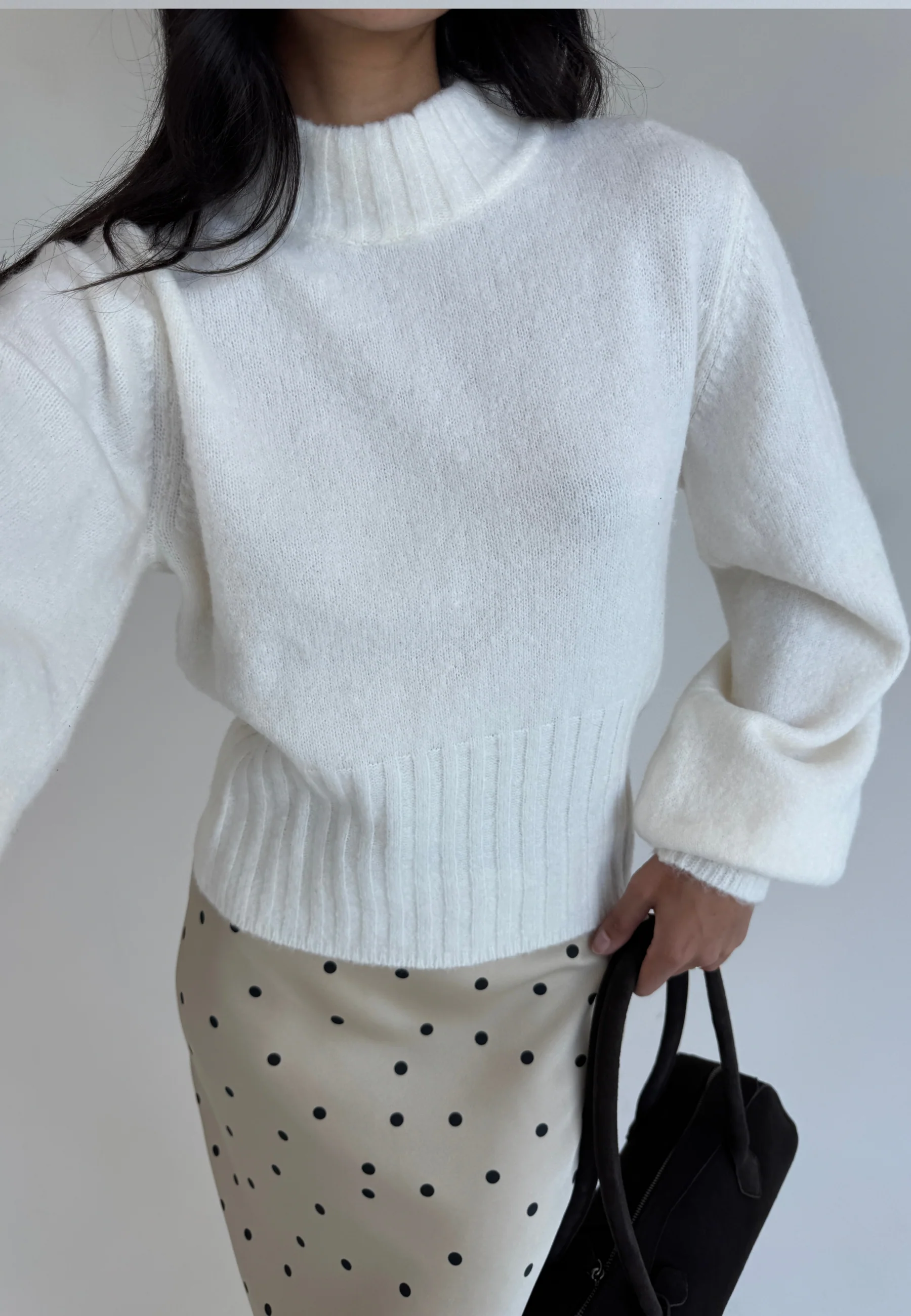 Volume Sleeve Knitted Sweater - Image 6