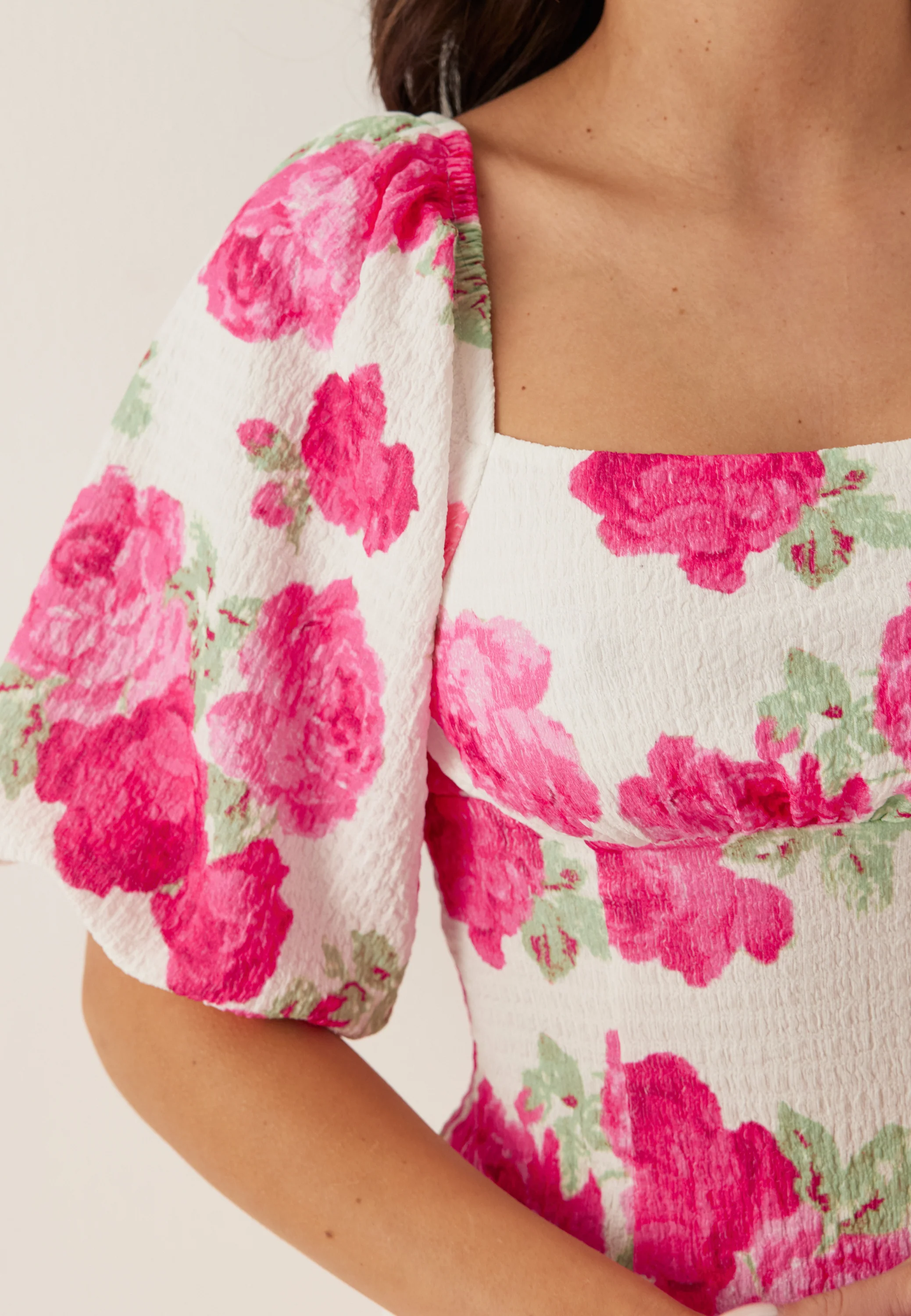 Volume Sleeve Midi Dress - Image 6