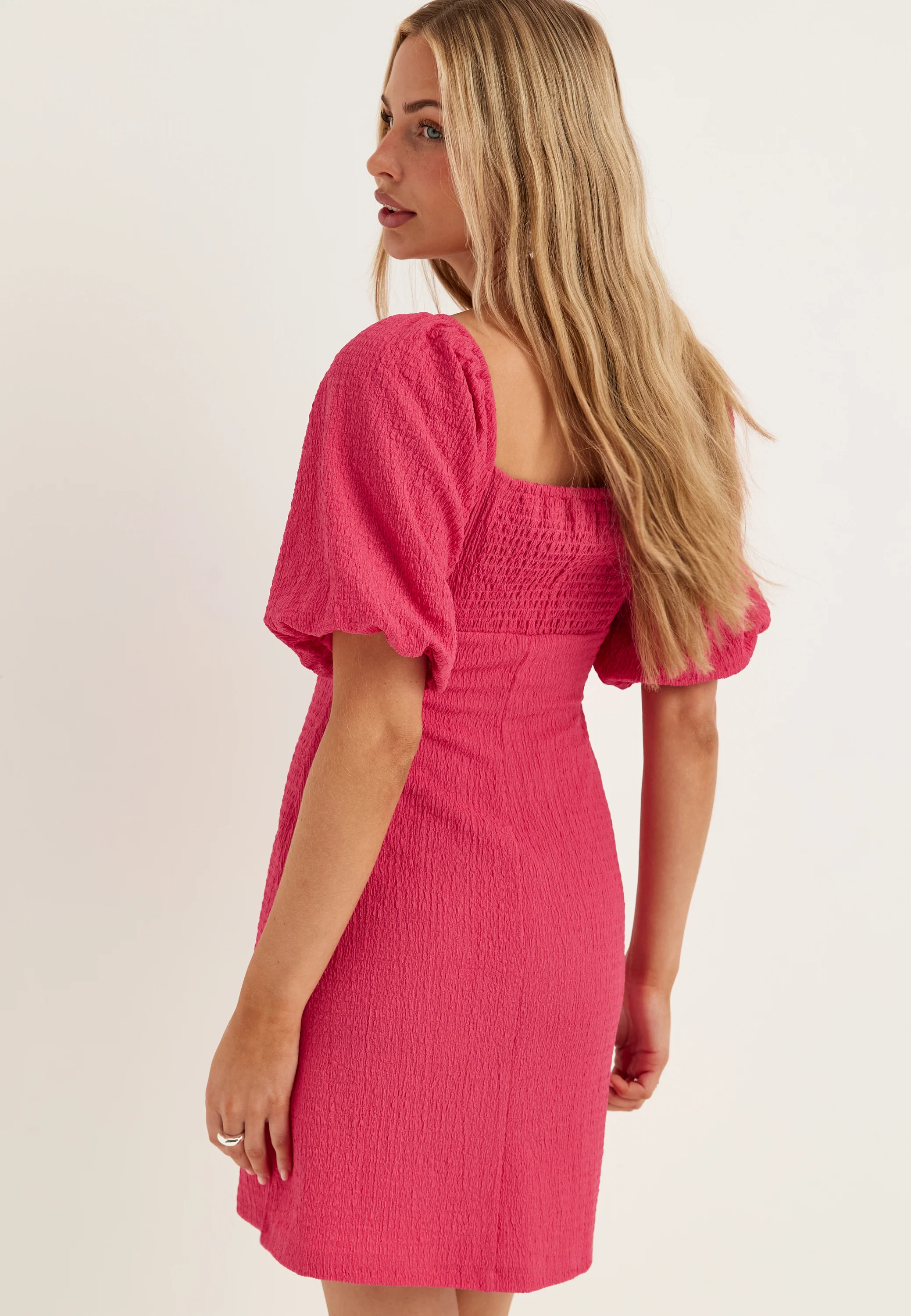 Volume Sleeve Mini Dress - Image 2