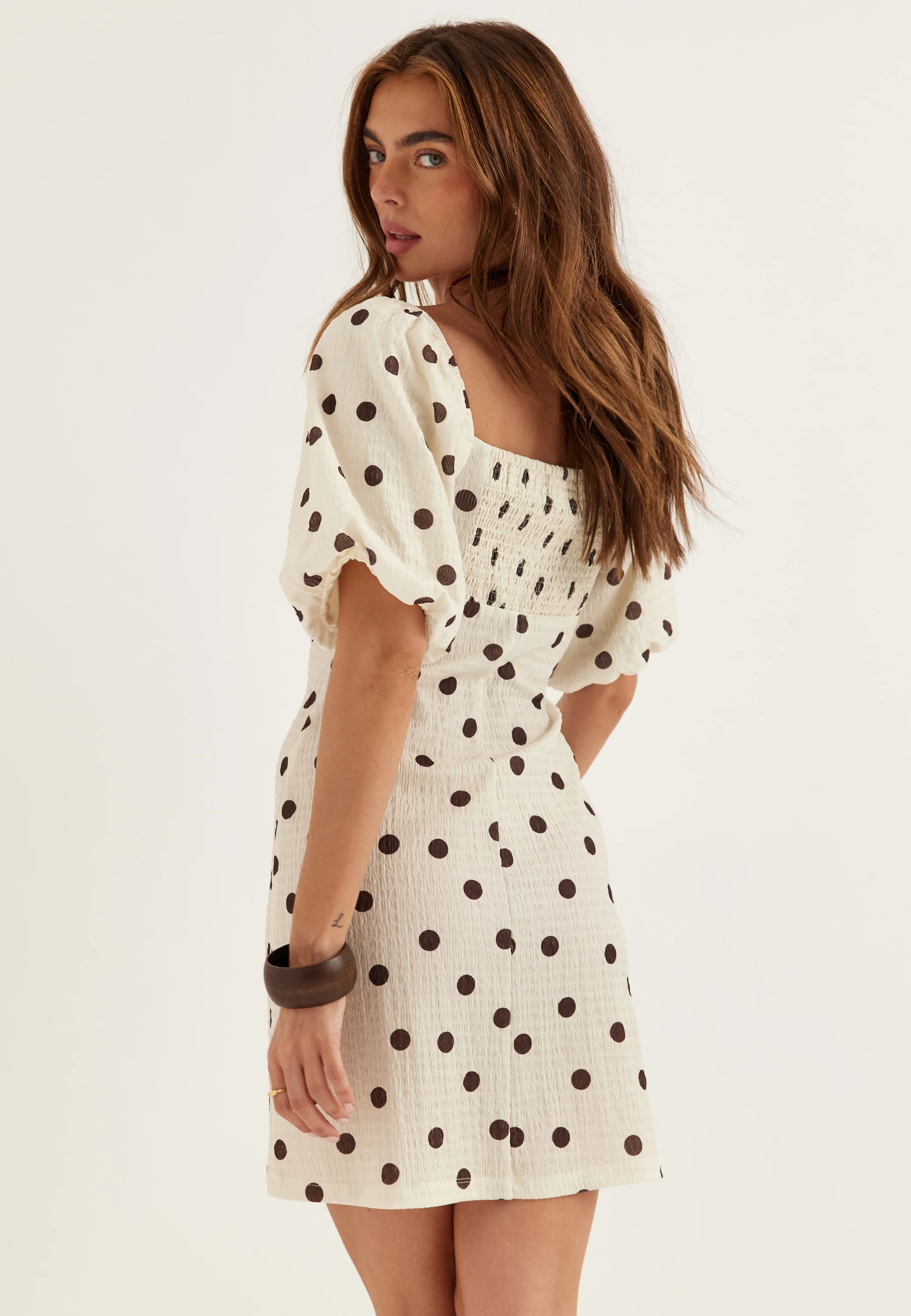 Volume Sleeve Mini Dress - Image 2