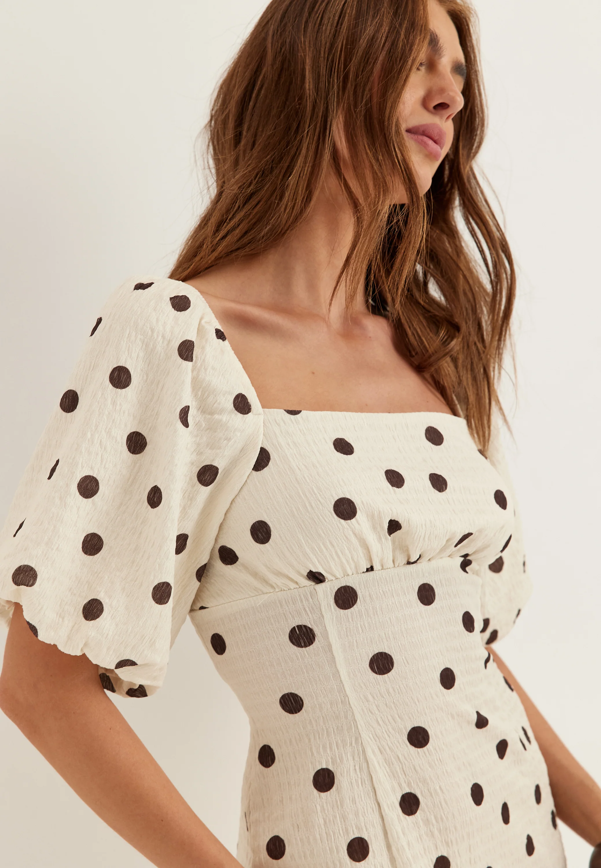 Volume Sleeve Mini Dress - Image 3