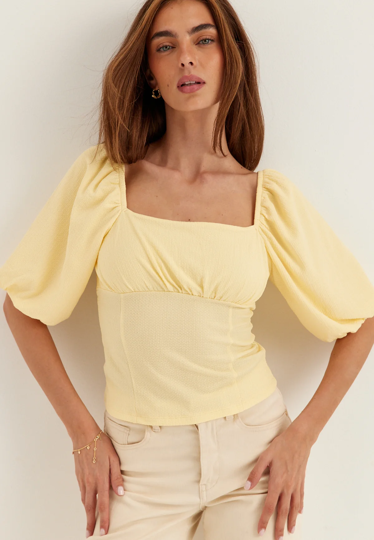 Volume Sleeve Top