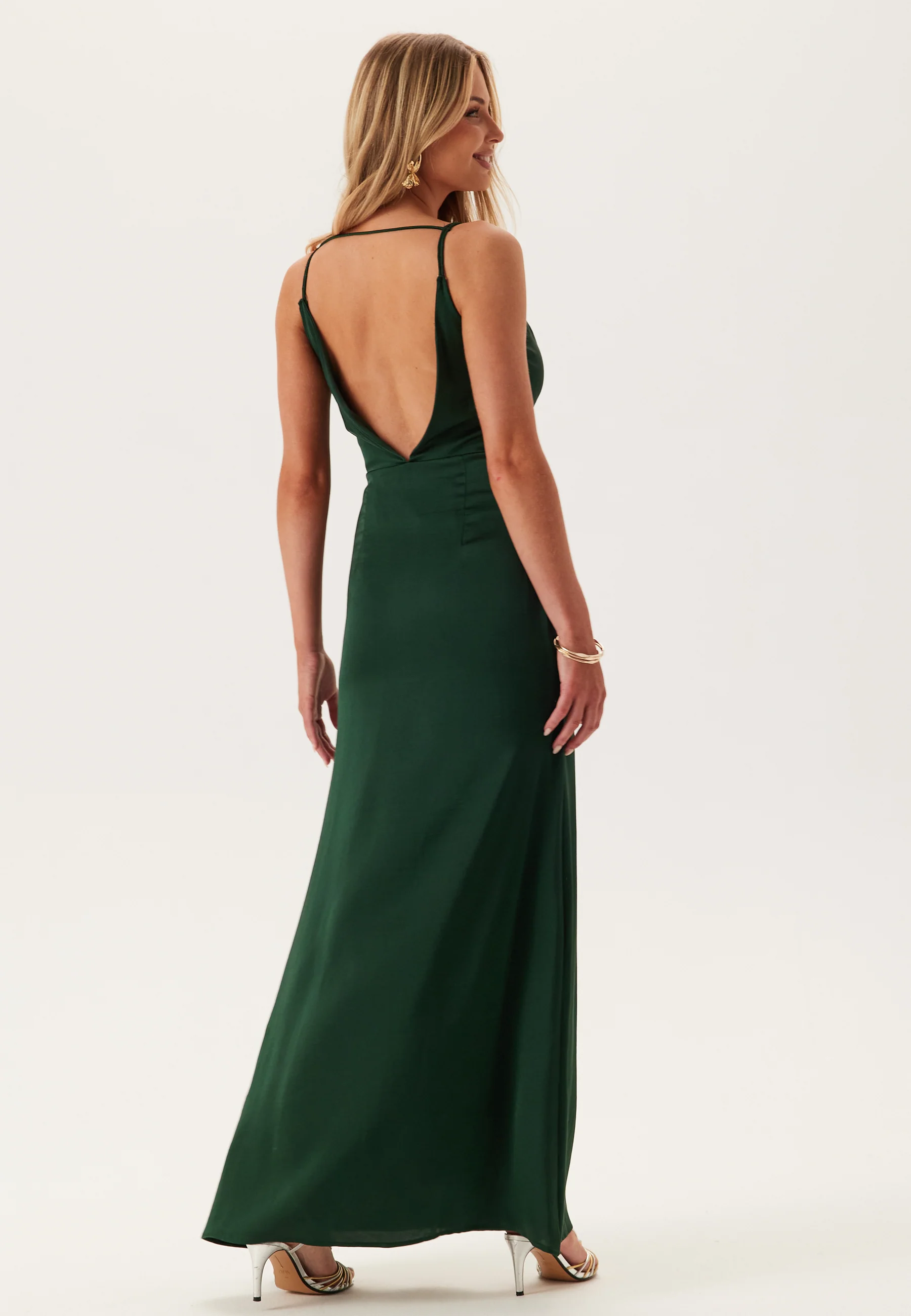 Waterfall Mermaid Satin Gown - Image 3