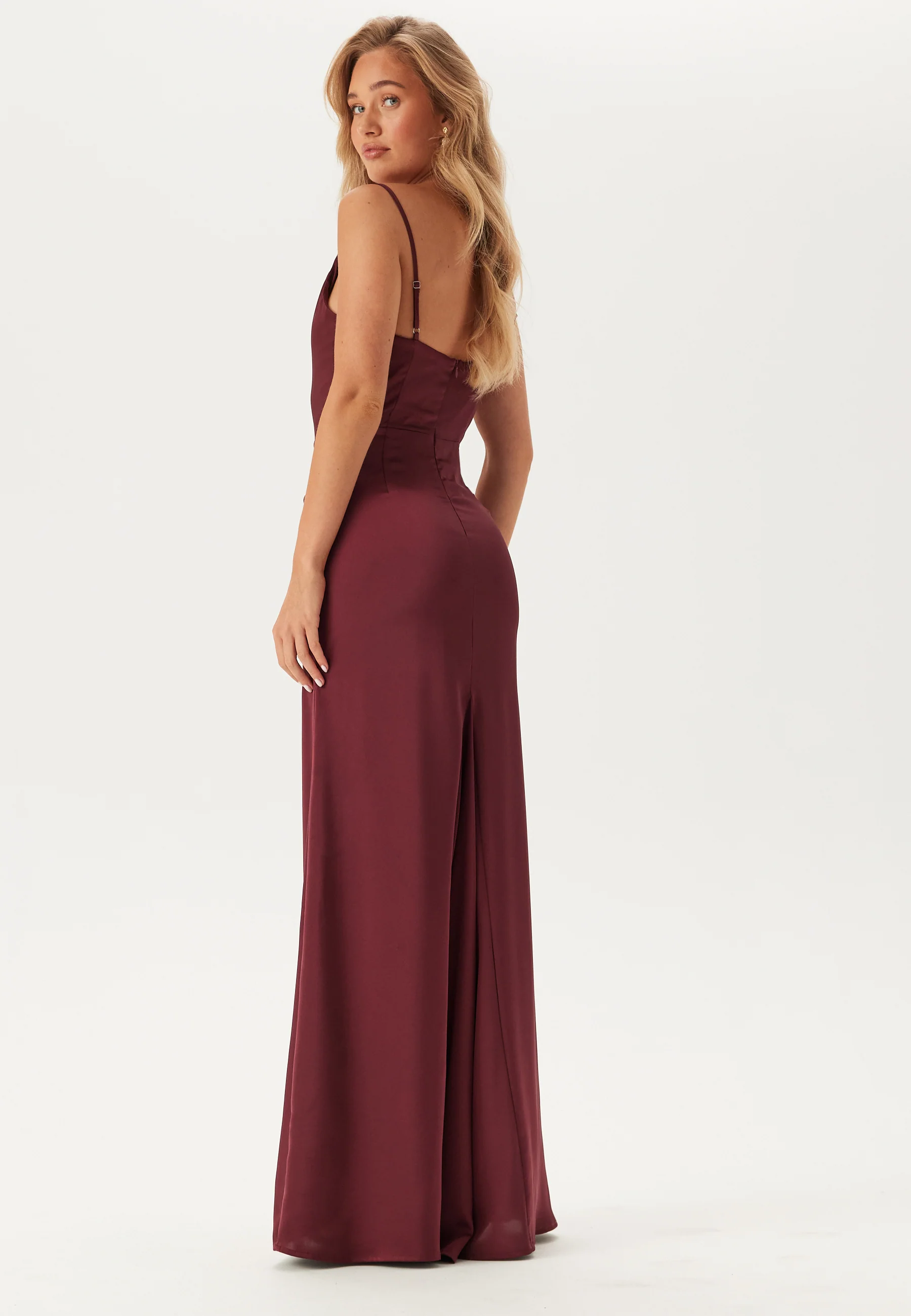 Waterfall Satin Gown - Image 3