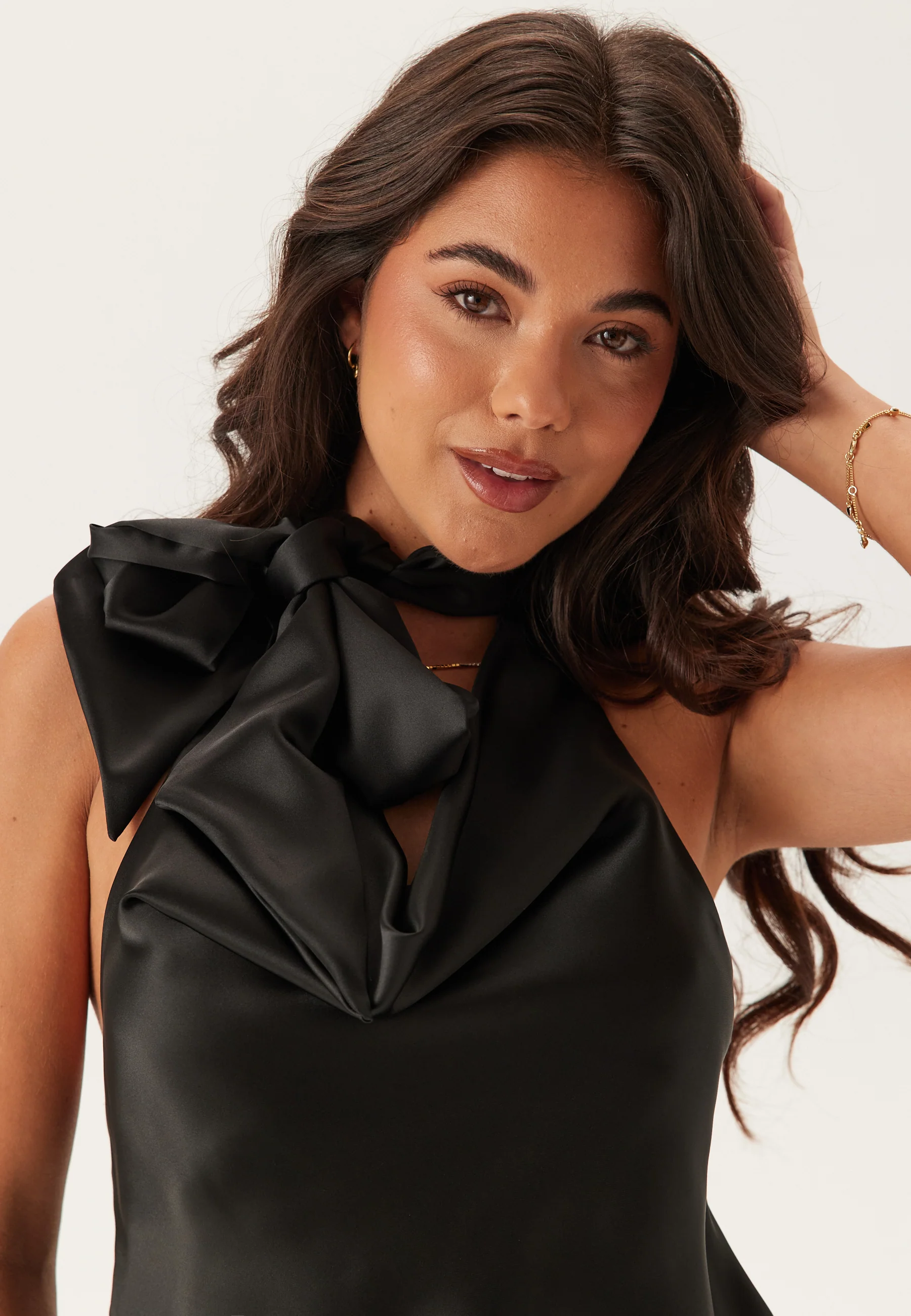 Waterfall Scarf Blouse - Image 5