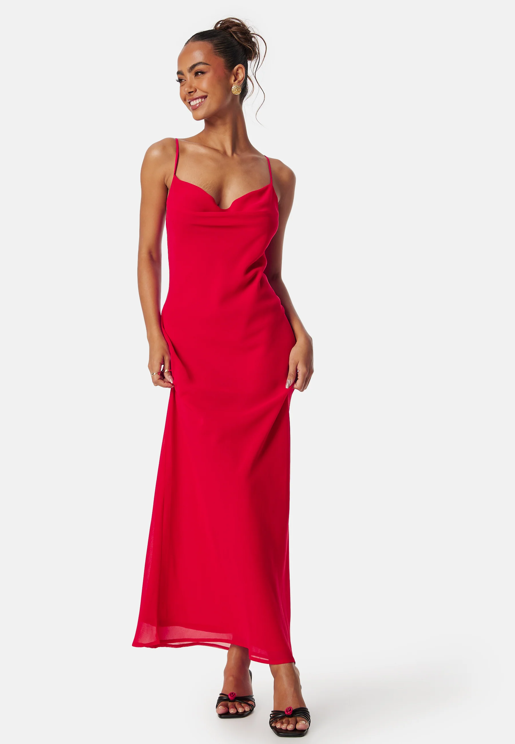 Waterfall Slip Ankle Dress