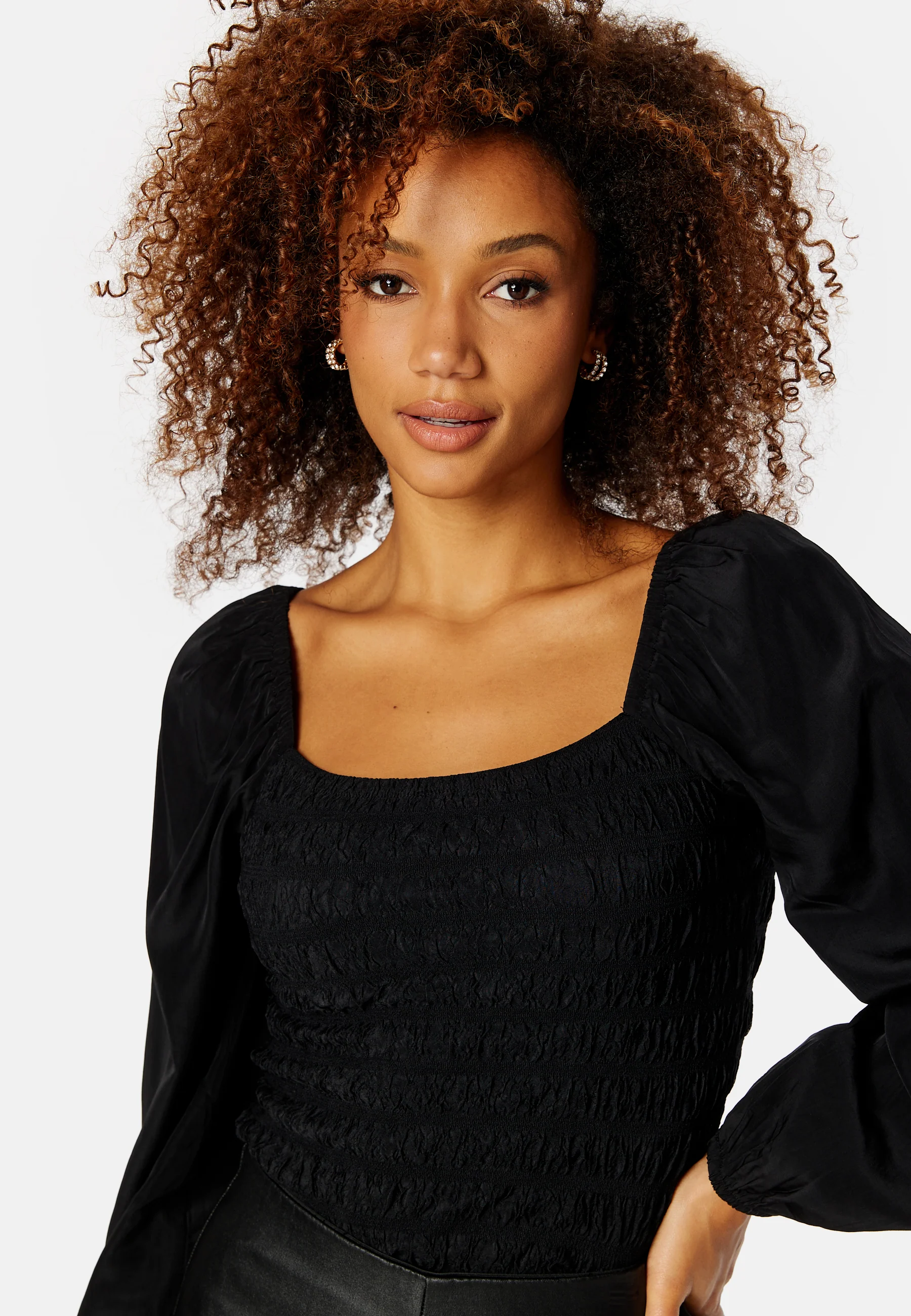 Wavy Square Neck L/S Top - Image 4