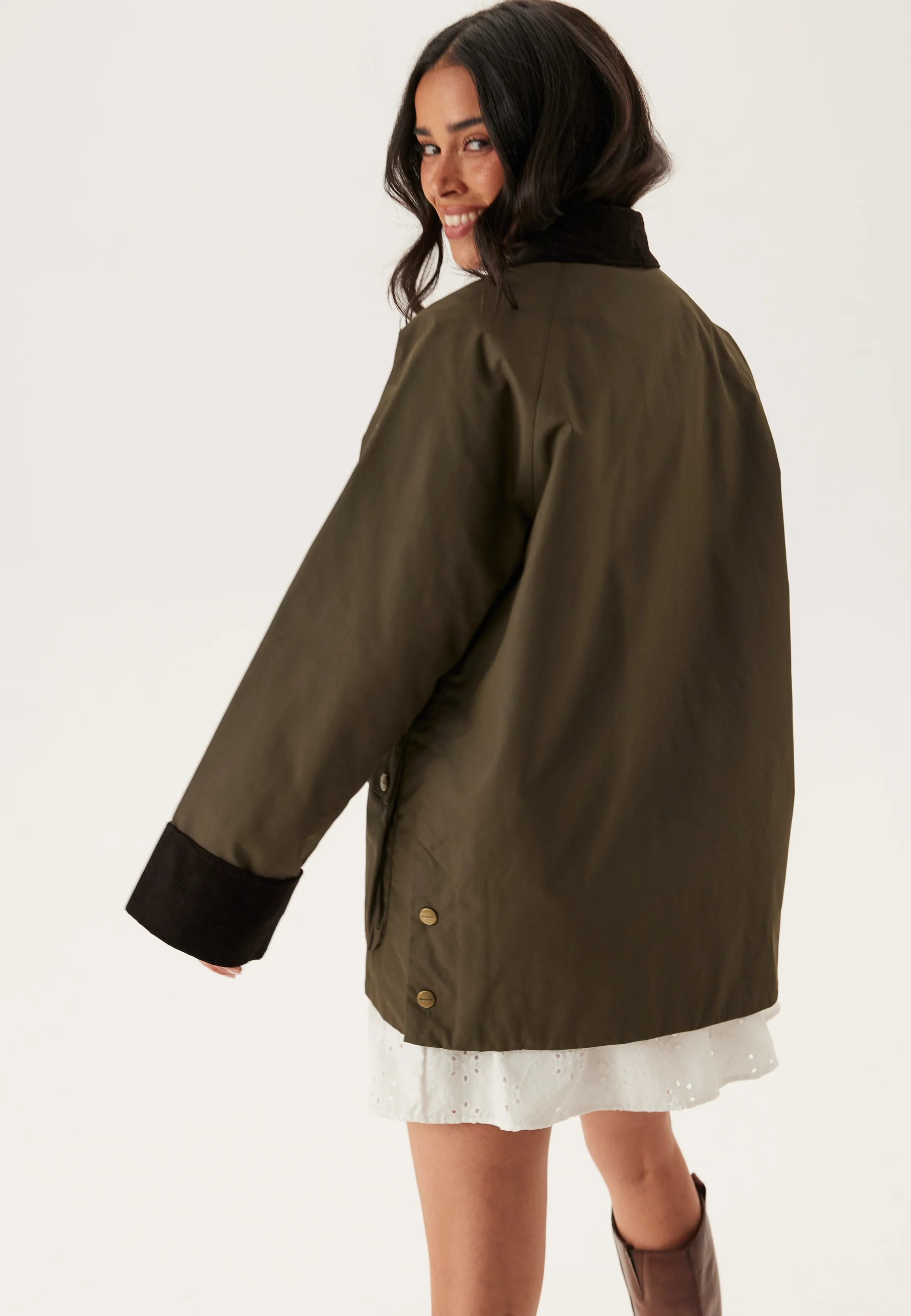 Waxed Cotton Barn Jacket - Image 4