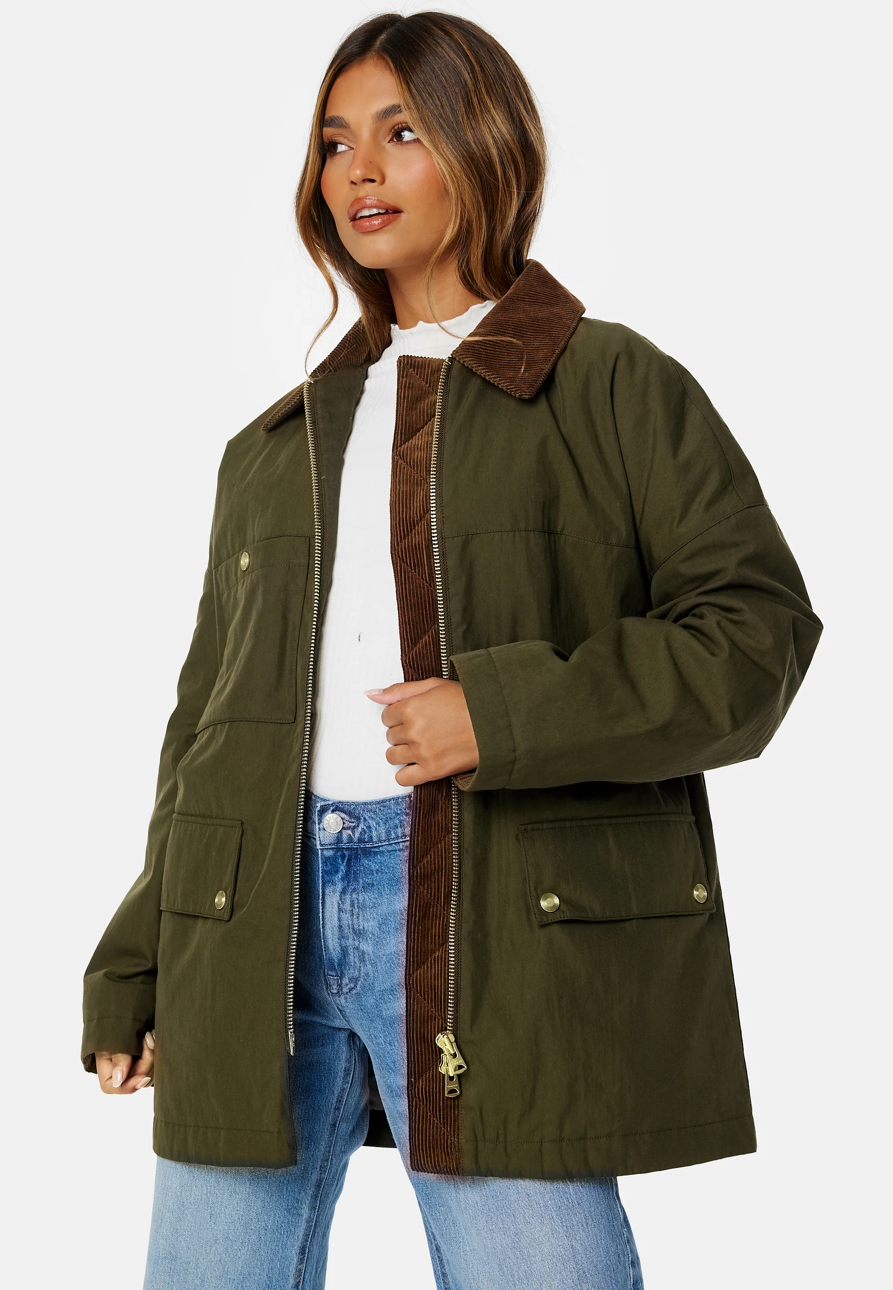 Waxed Mid Length Jacket