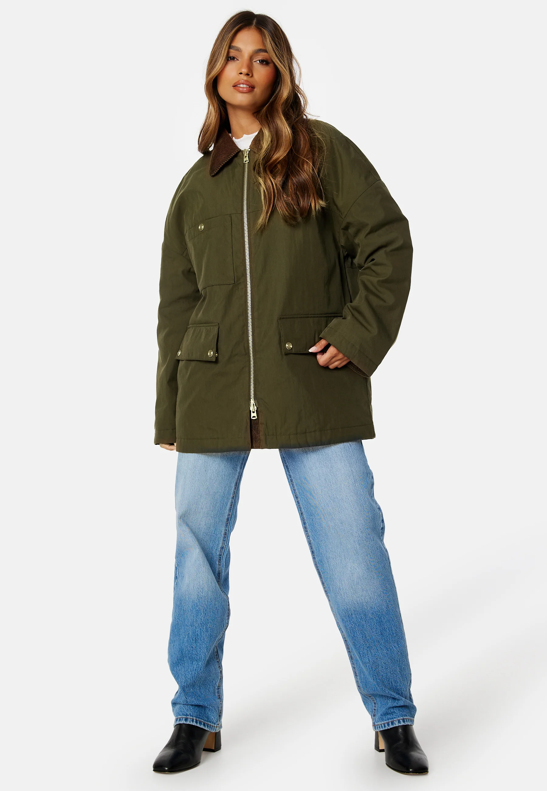 Waxed Mid Length Jacket - Image 2