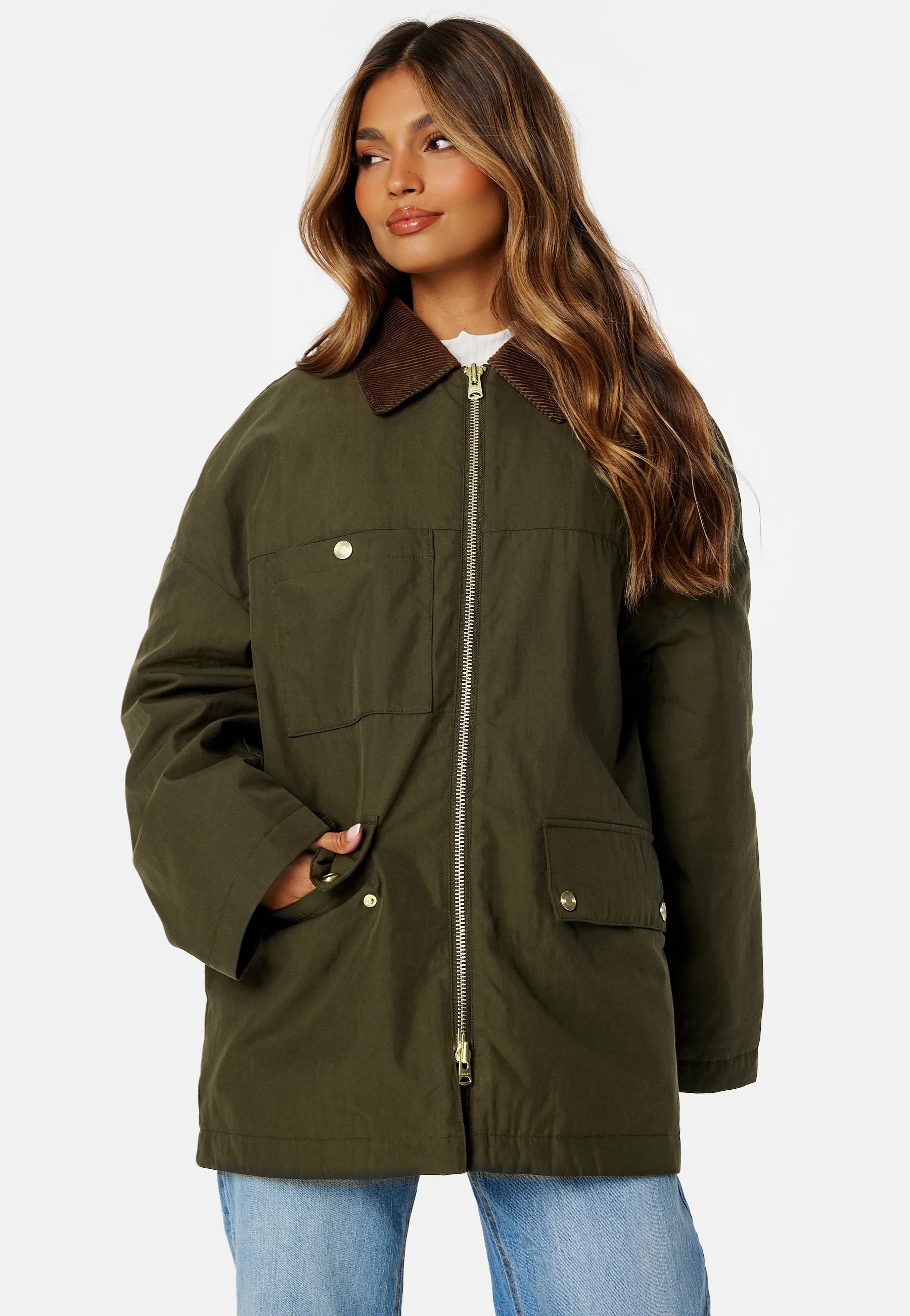 Waxed Mid Length Jacket - Image 3