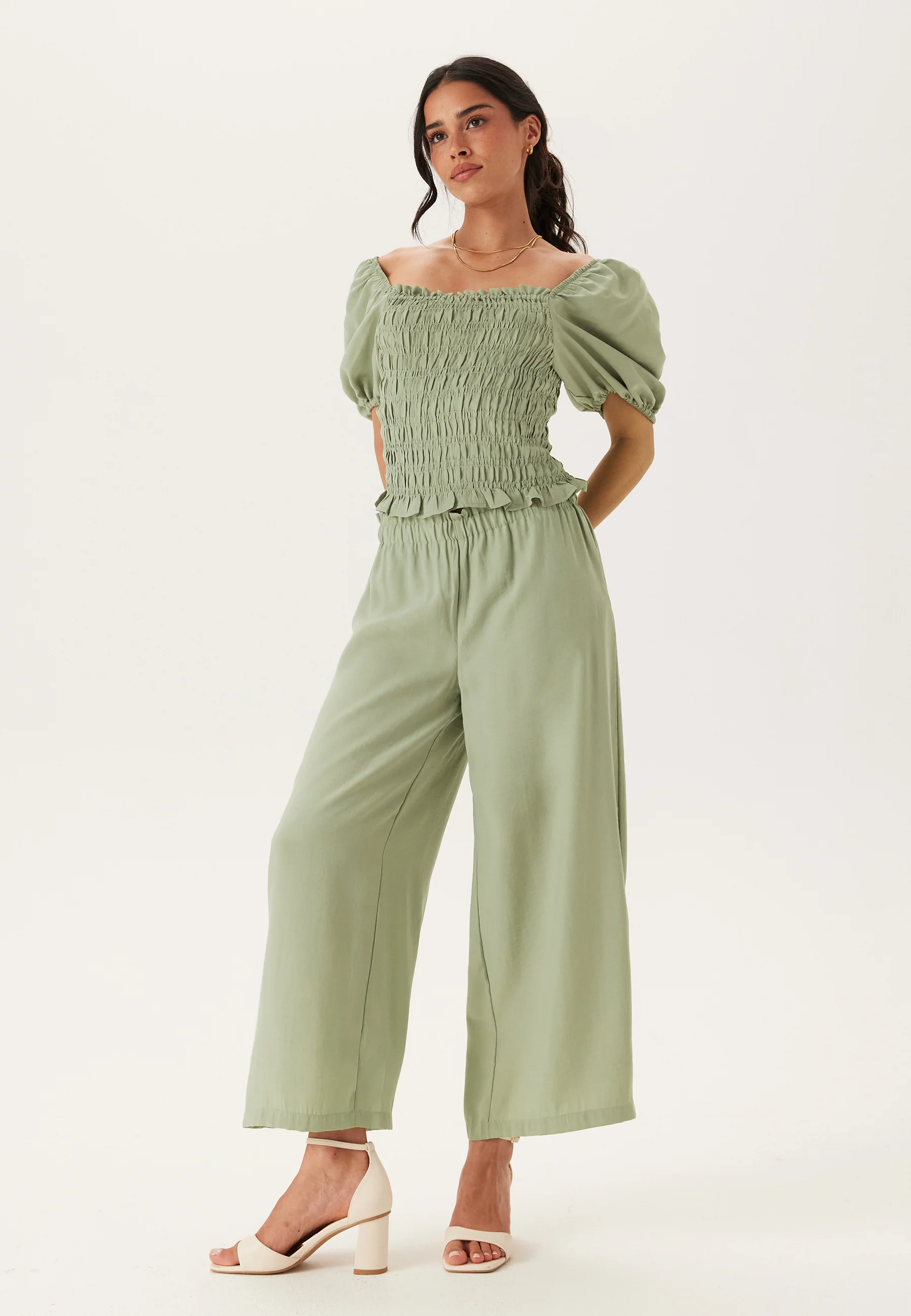 Wide Ankle Modal Trousers - Image 8