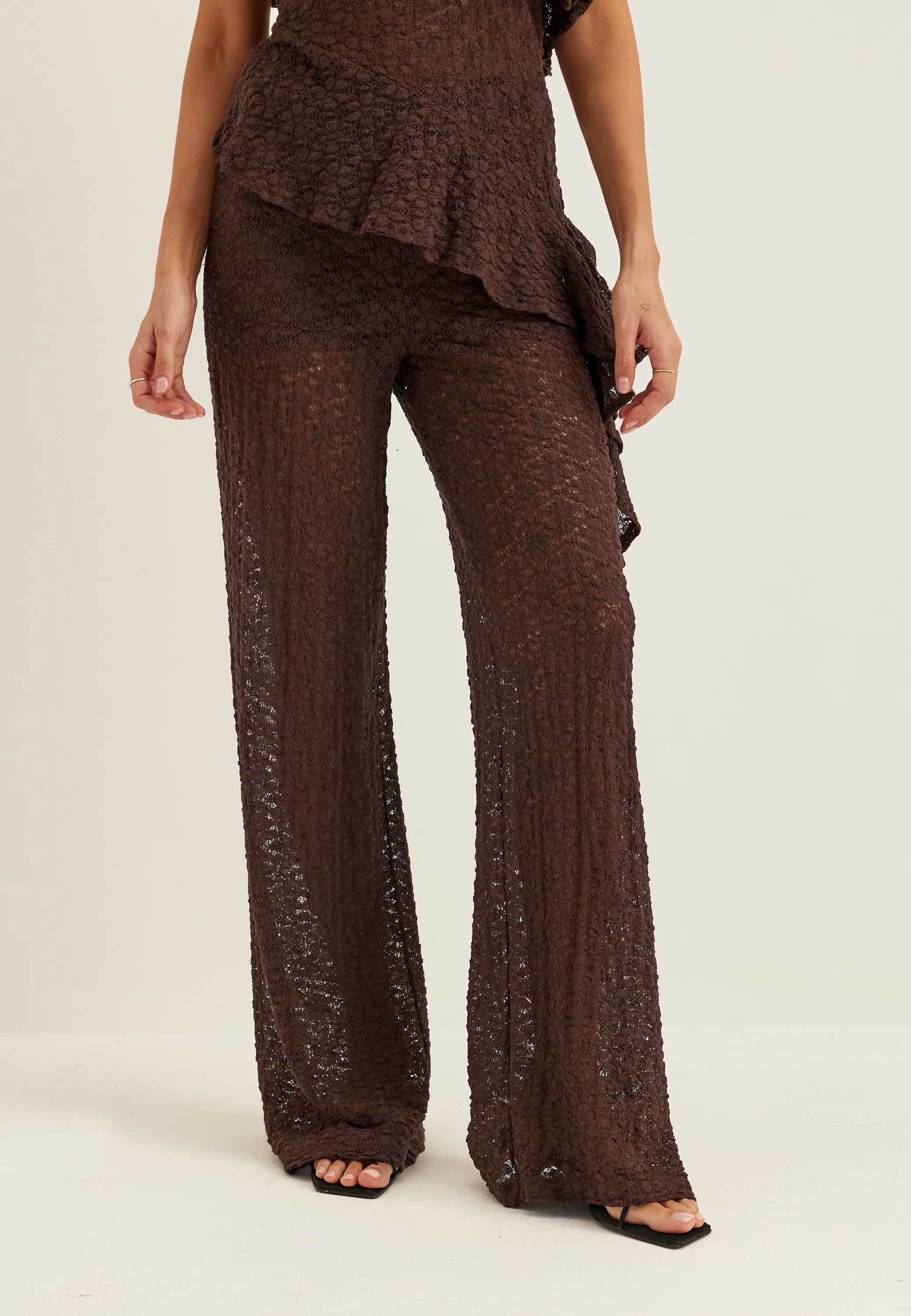 Wide Lace Trousers - Image 2