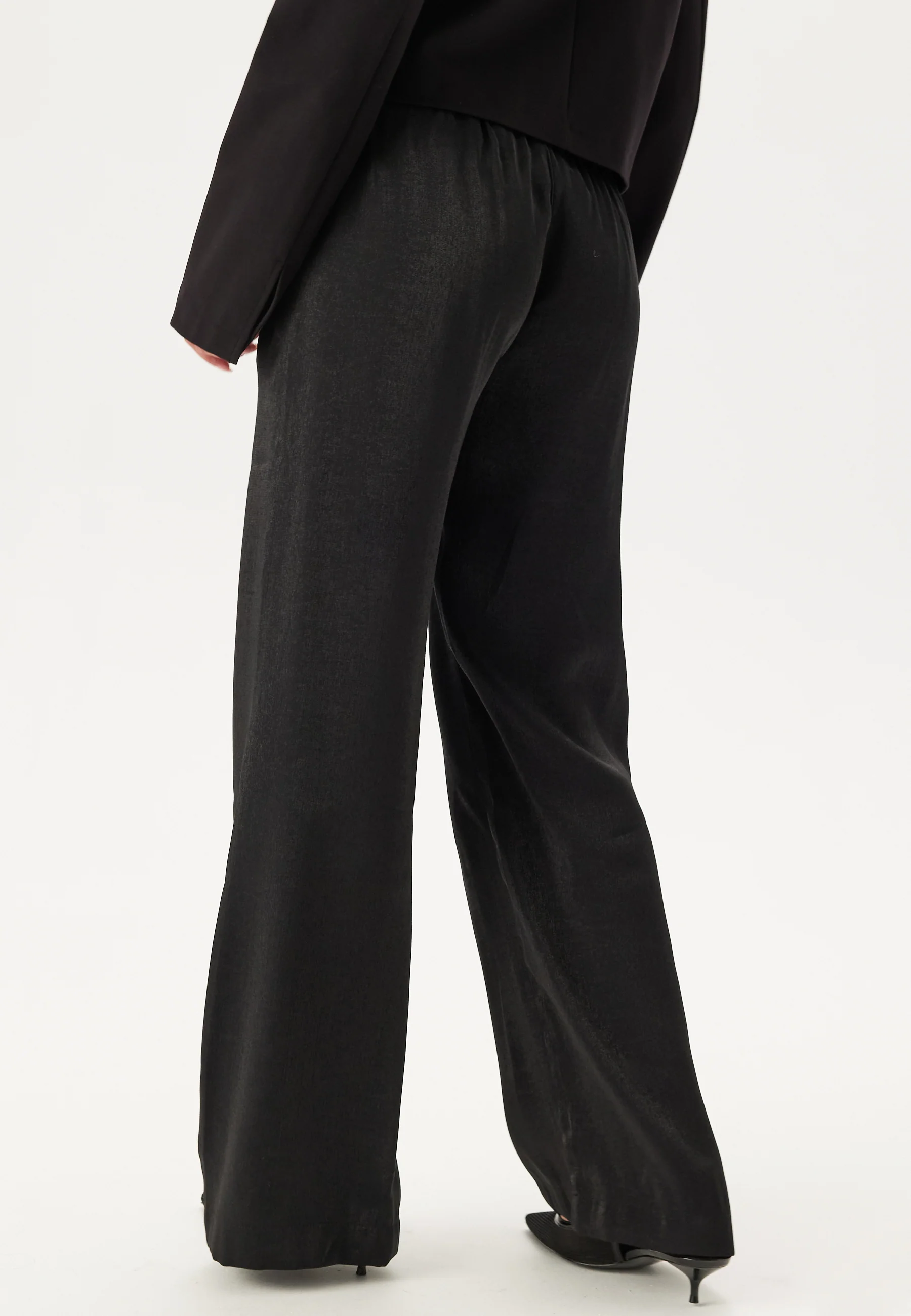 Wide Leg Shimmer Trousers - Image 4