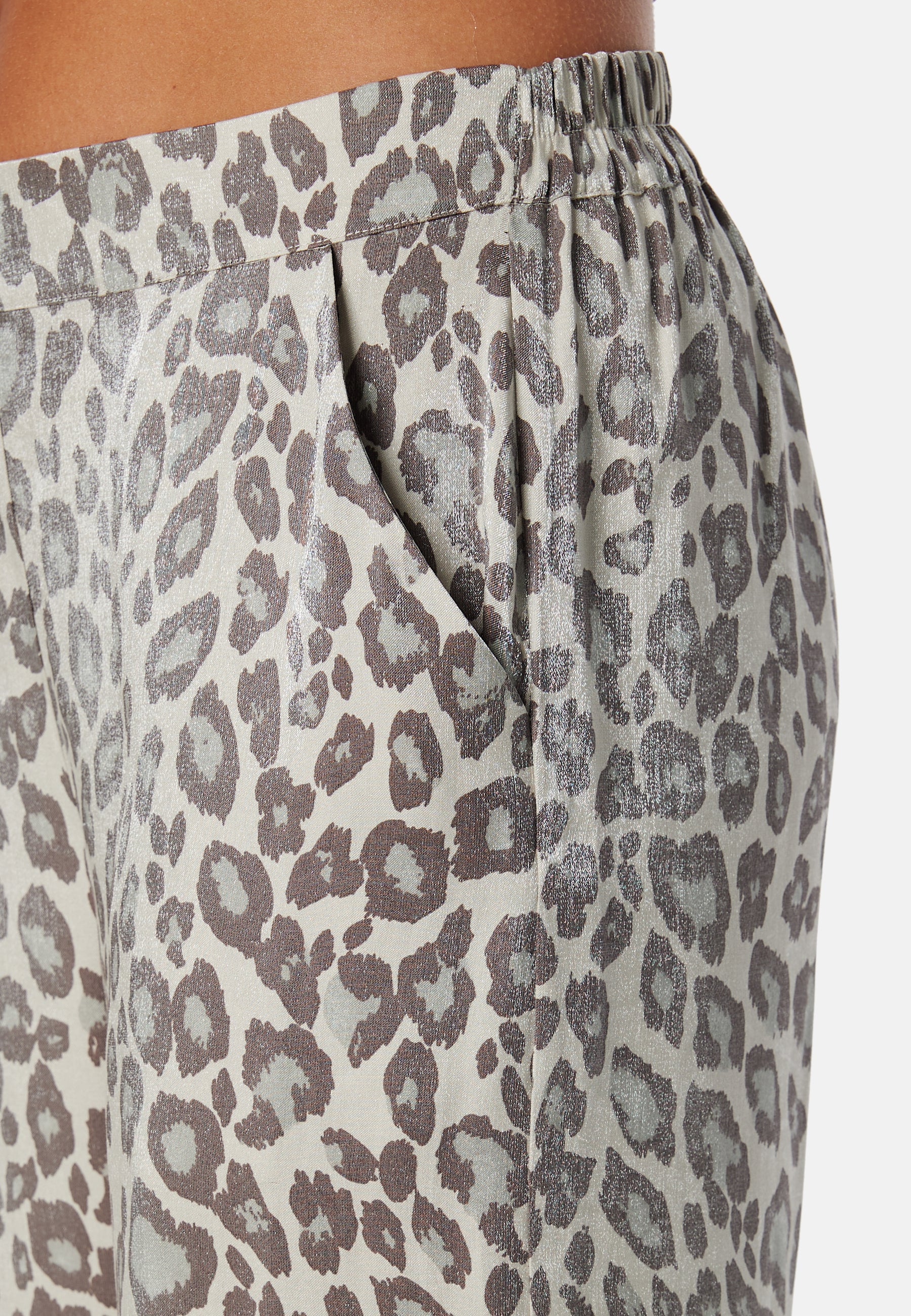 Wide Leg Shimmer Trousers - Image 5