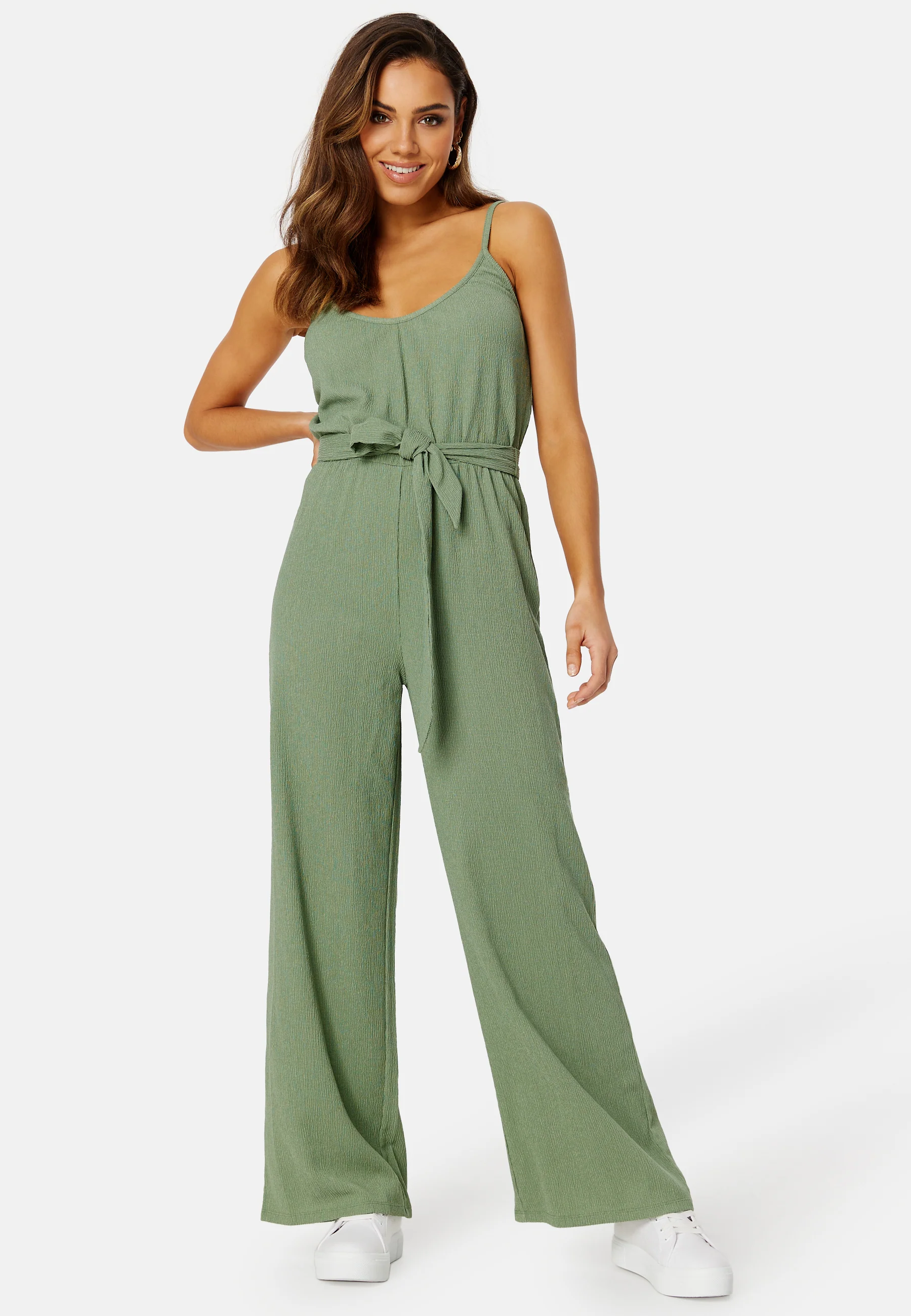 Wide Leg Strap Jumpsuit - Image 2