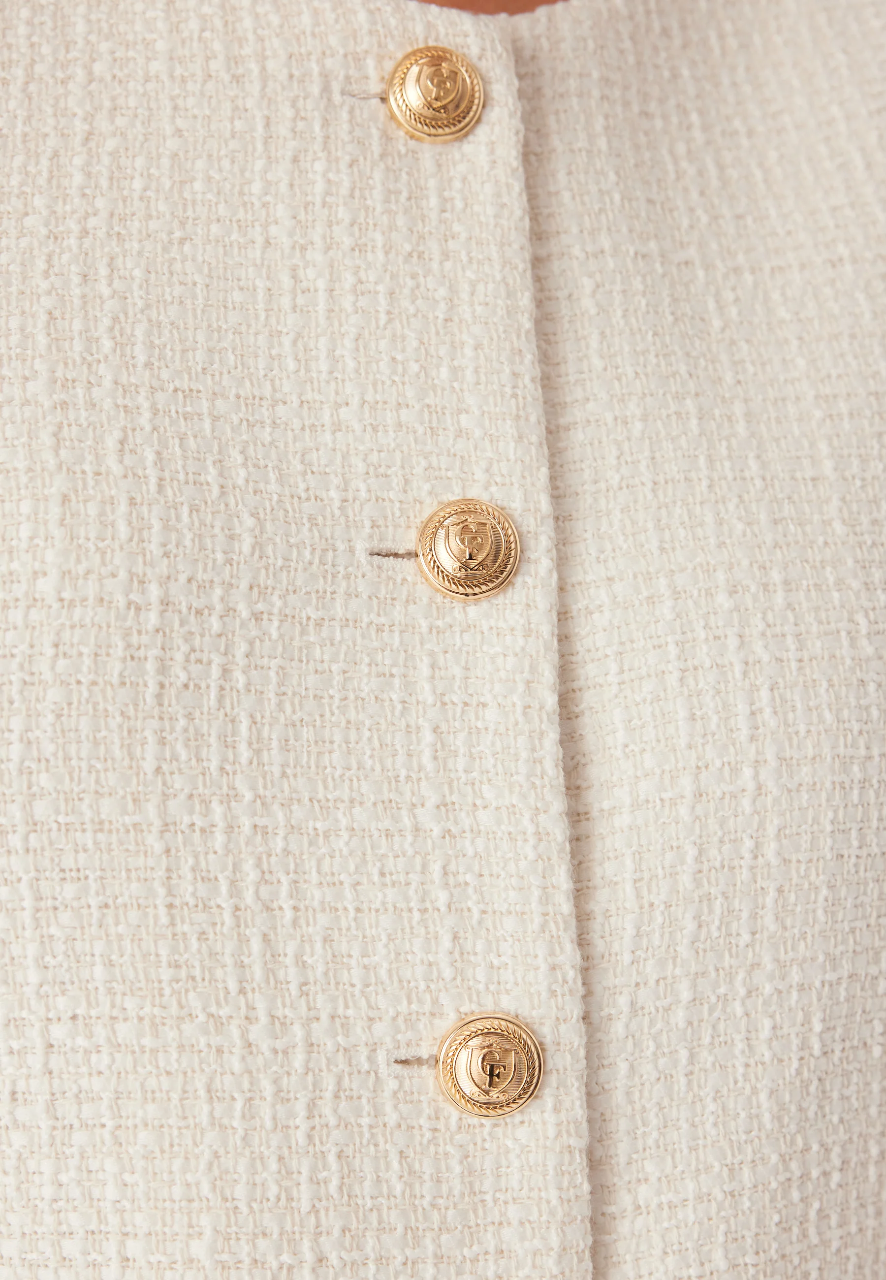 Wide Sleeve Bouclé Jacket - Image 5