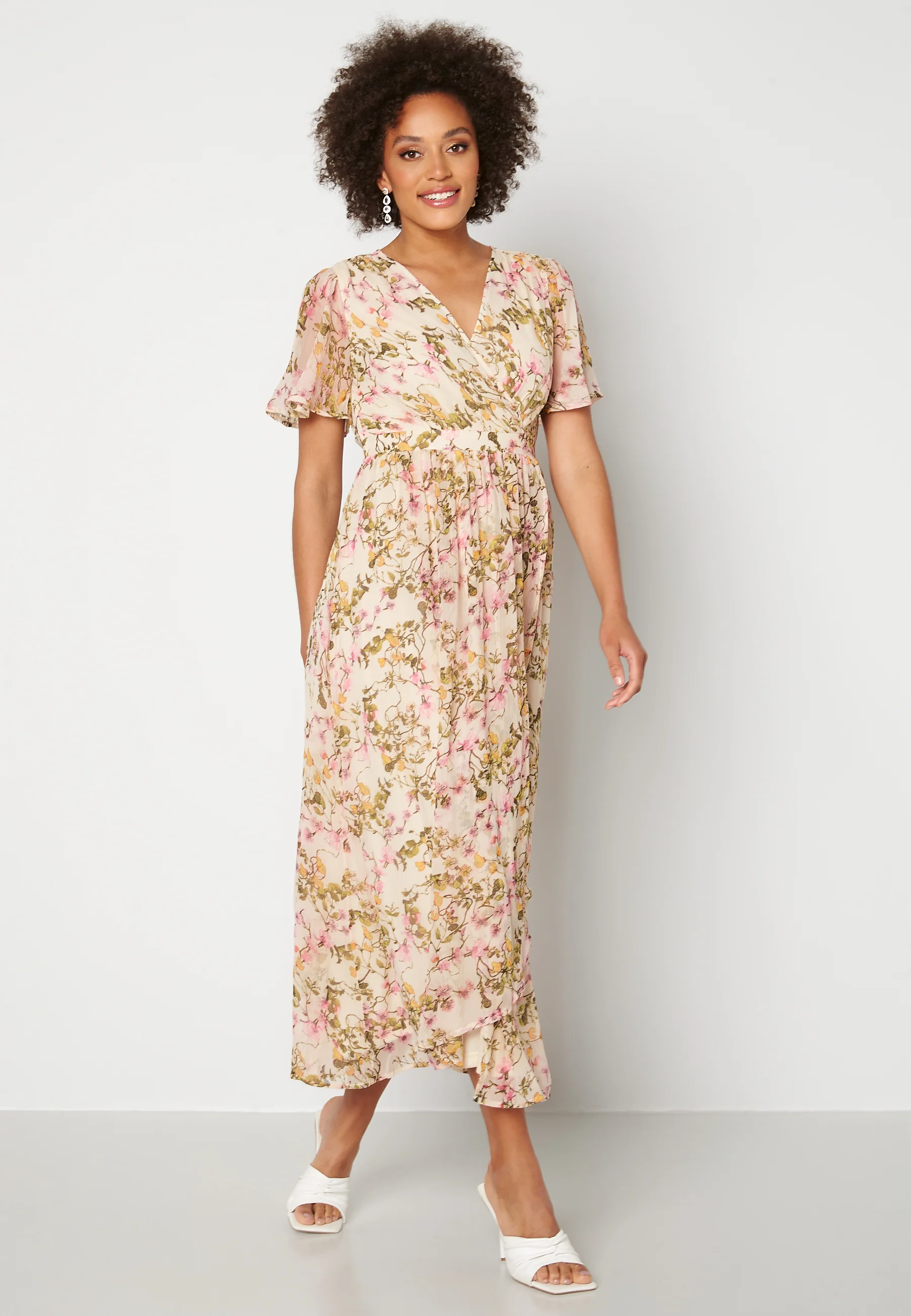 Wonda S/S Wrap Maxi Dress