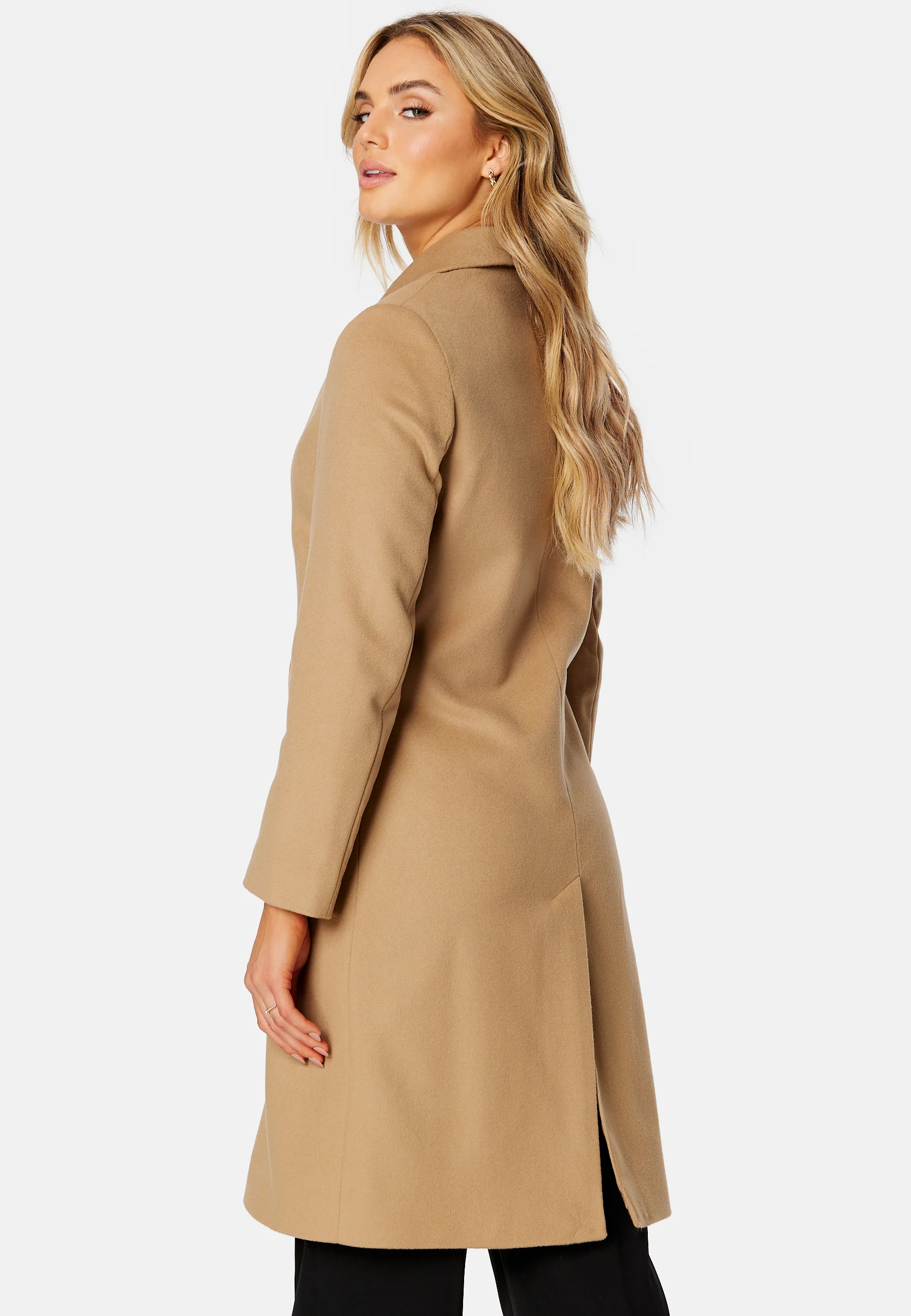 Wool Blend Tailored Coat - Image 3