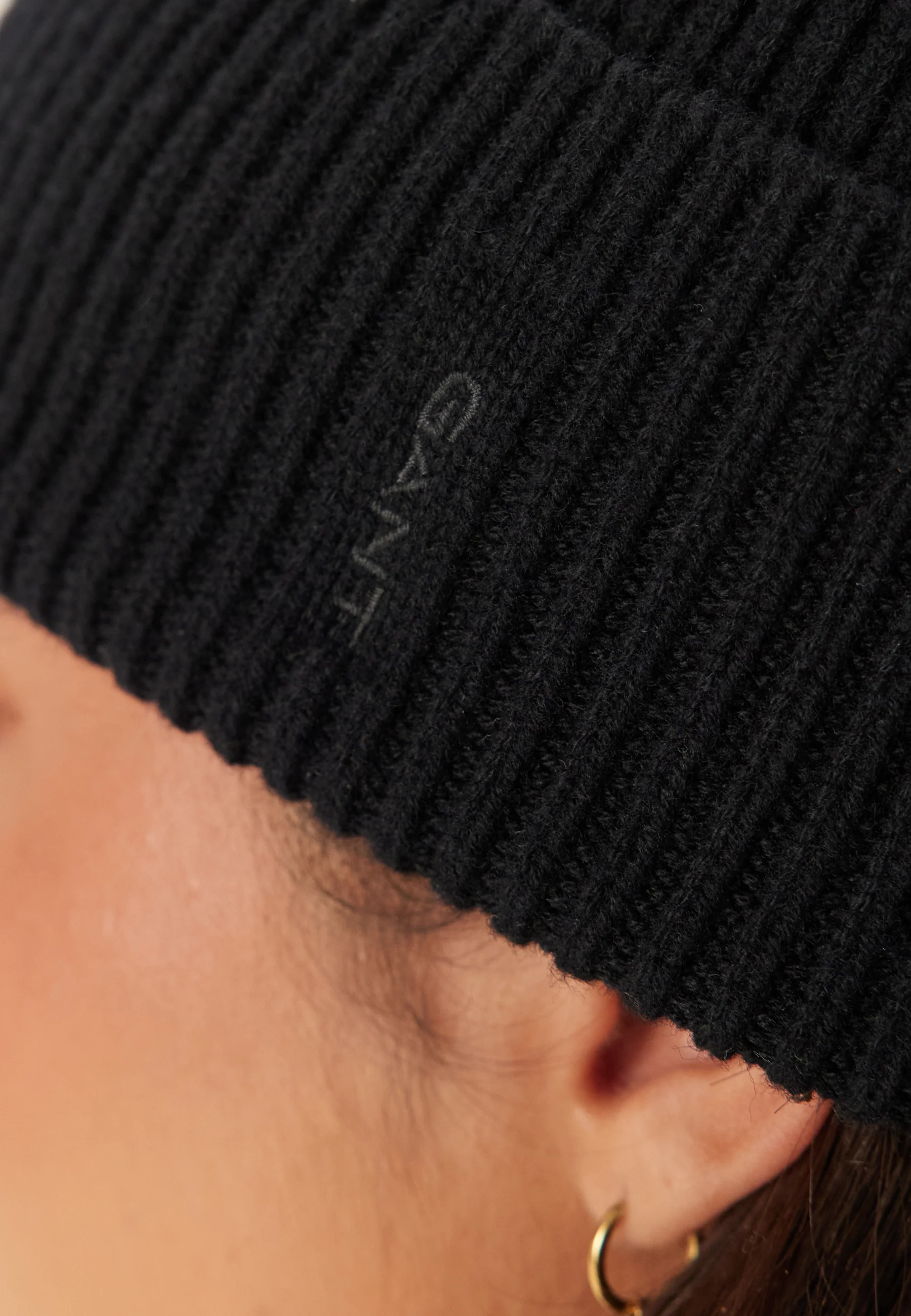 Wool Ribbed Beanie - Image 2