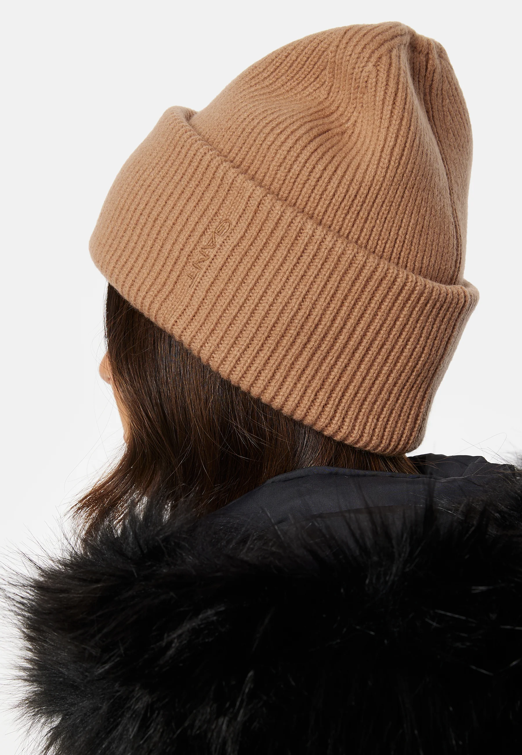Wool Ribbed Beanie - Image 2