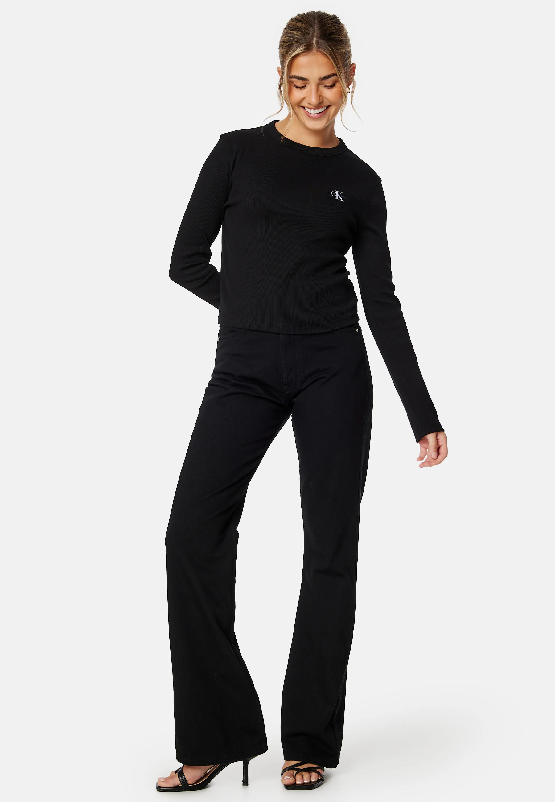 Woven Label Rib Long Sleeve - Image 4