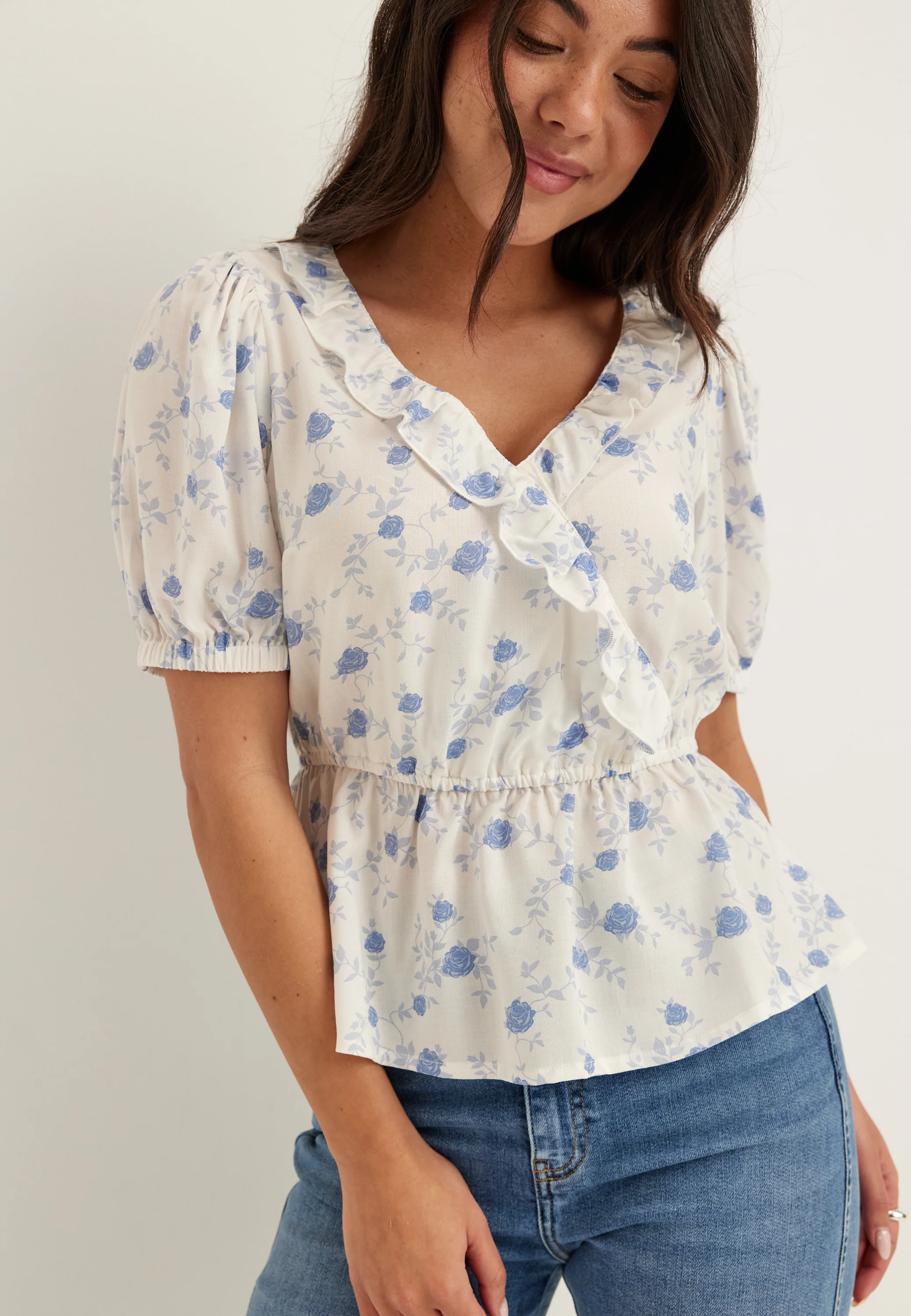 Wrap Frill Blouse - Image 4