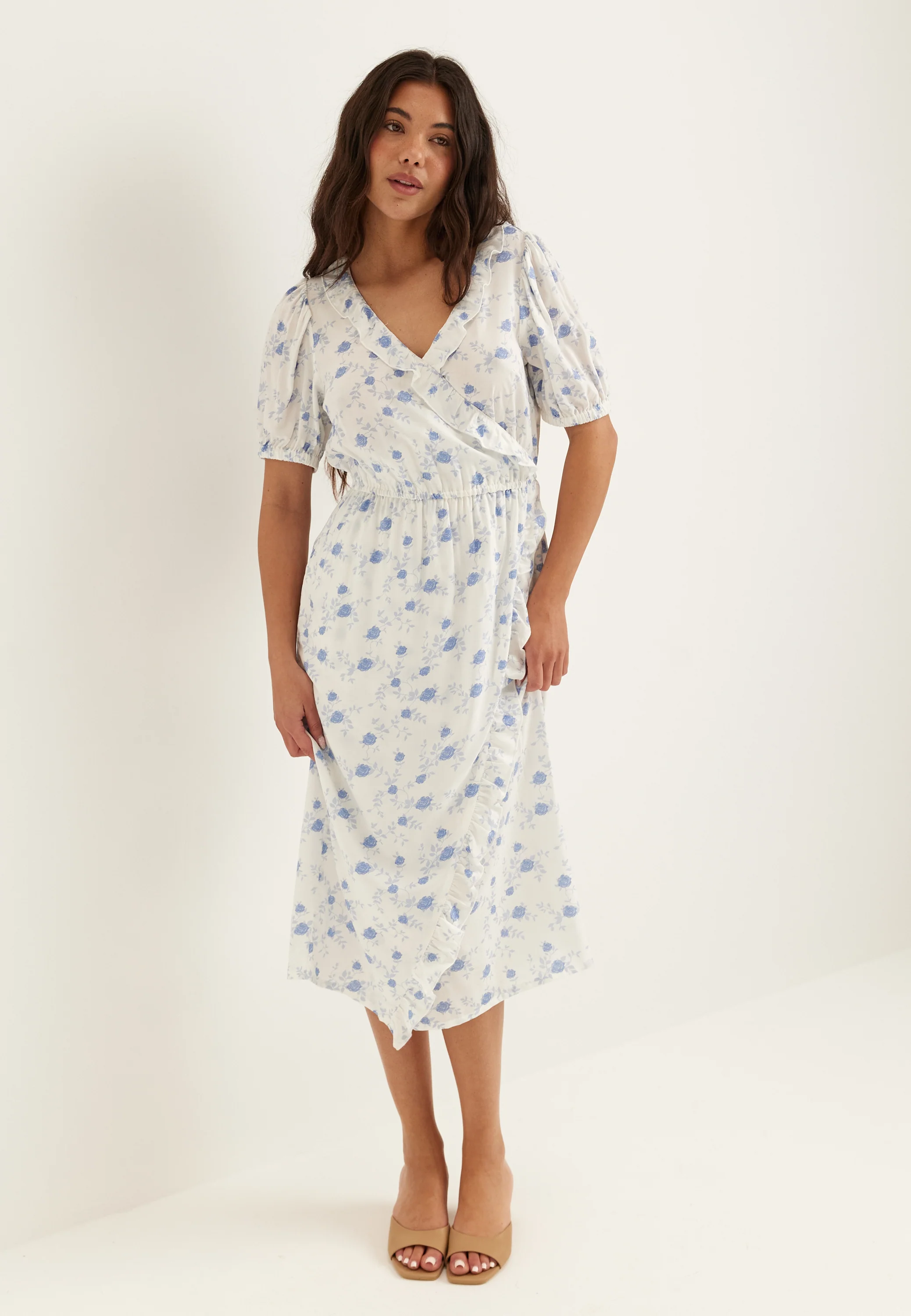 Wrap Frill Dress