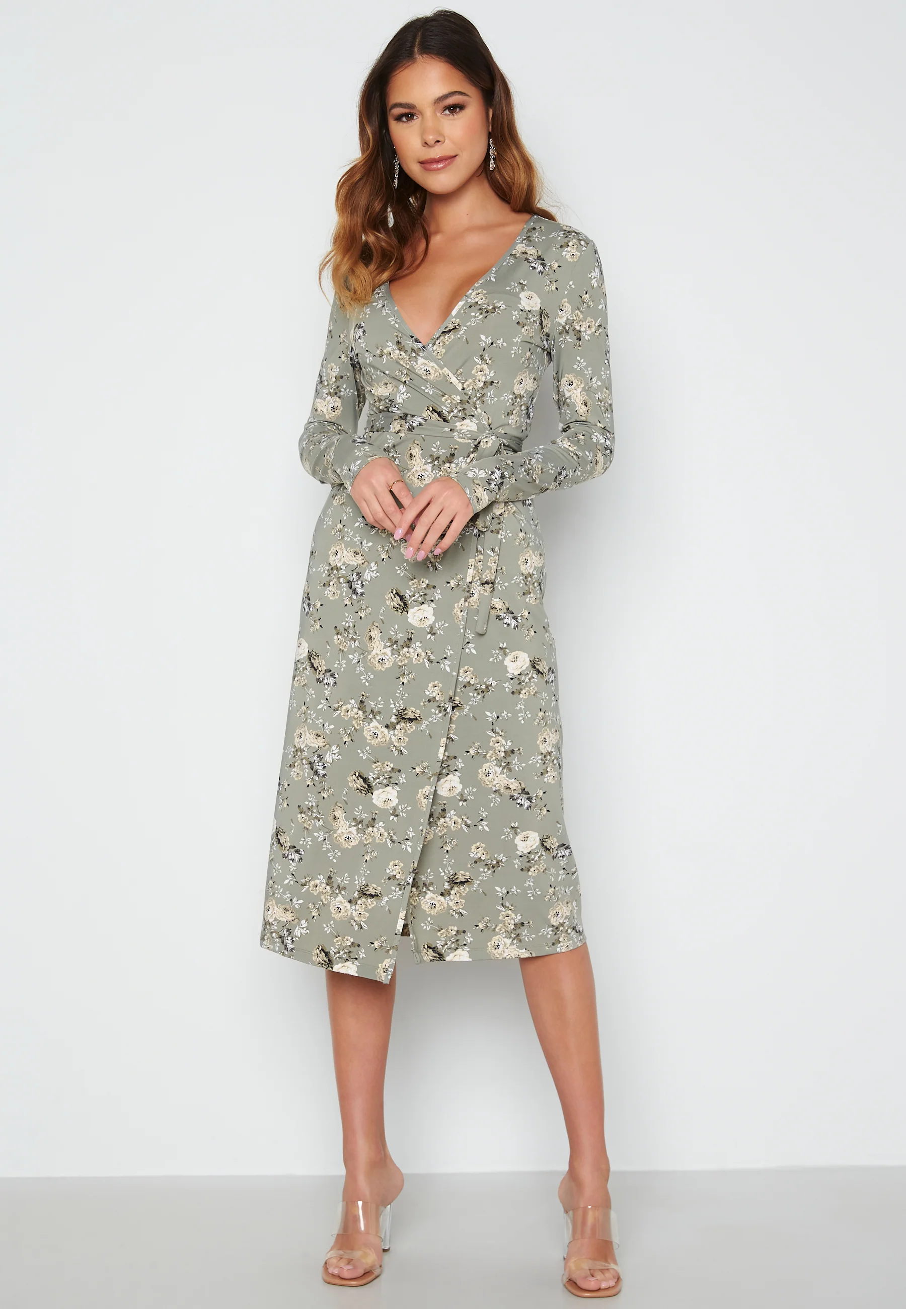 Wrap Midi Dress