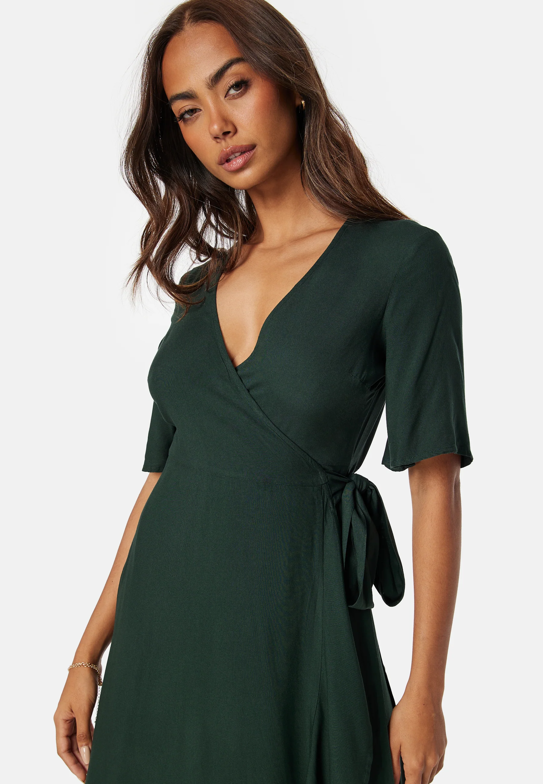 Wrap Midi Viscose Dress - Image 3