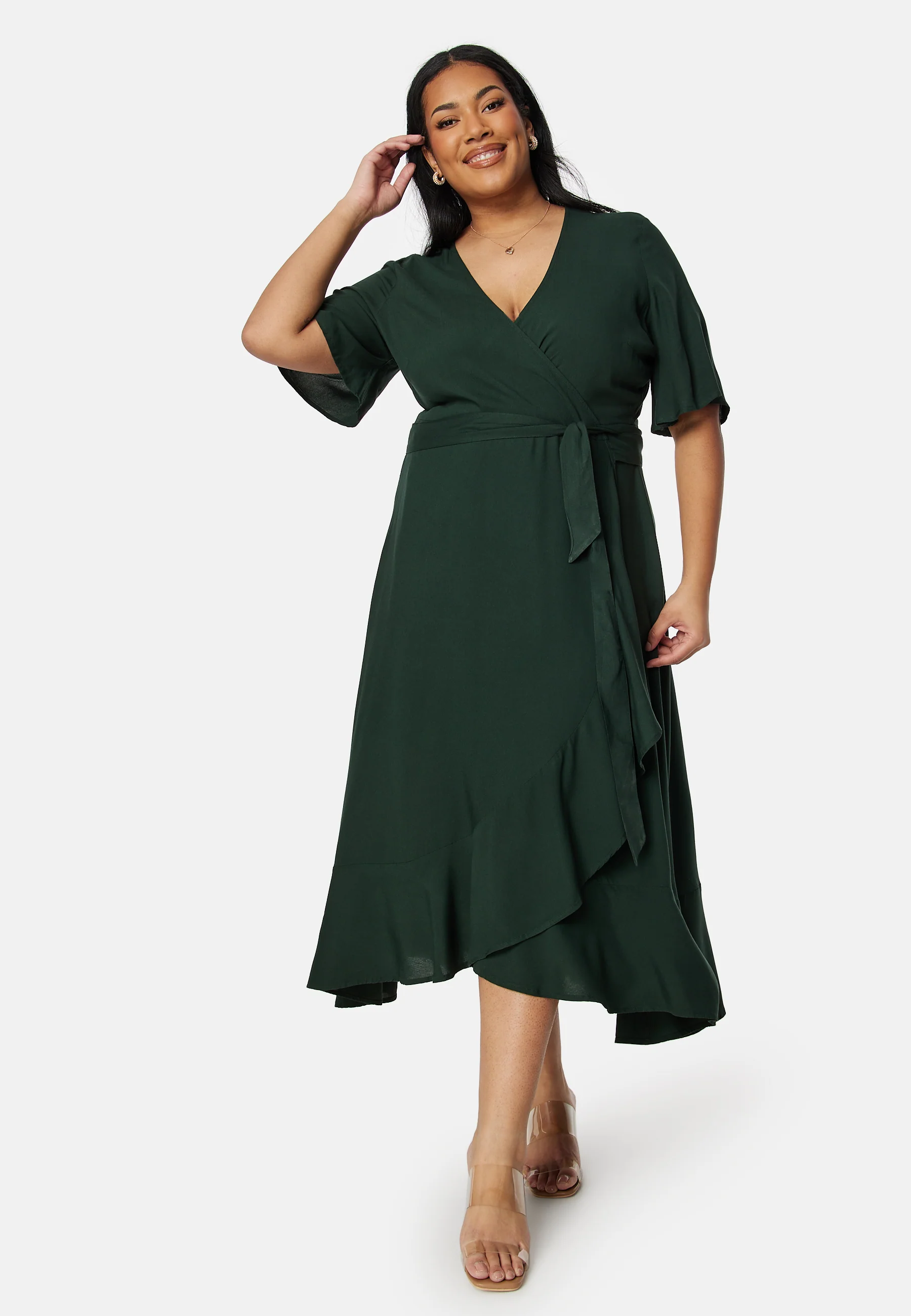 Wrap Midi Viscose Dress - Image 5