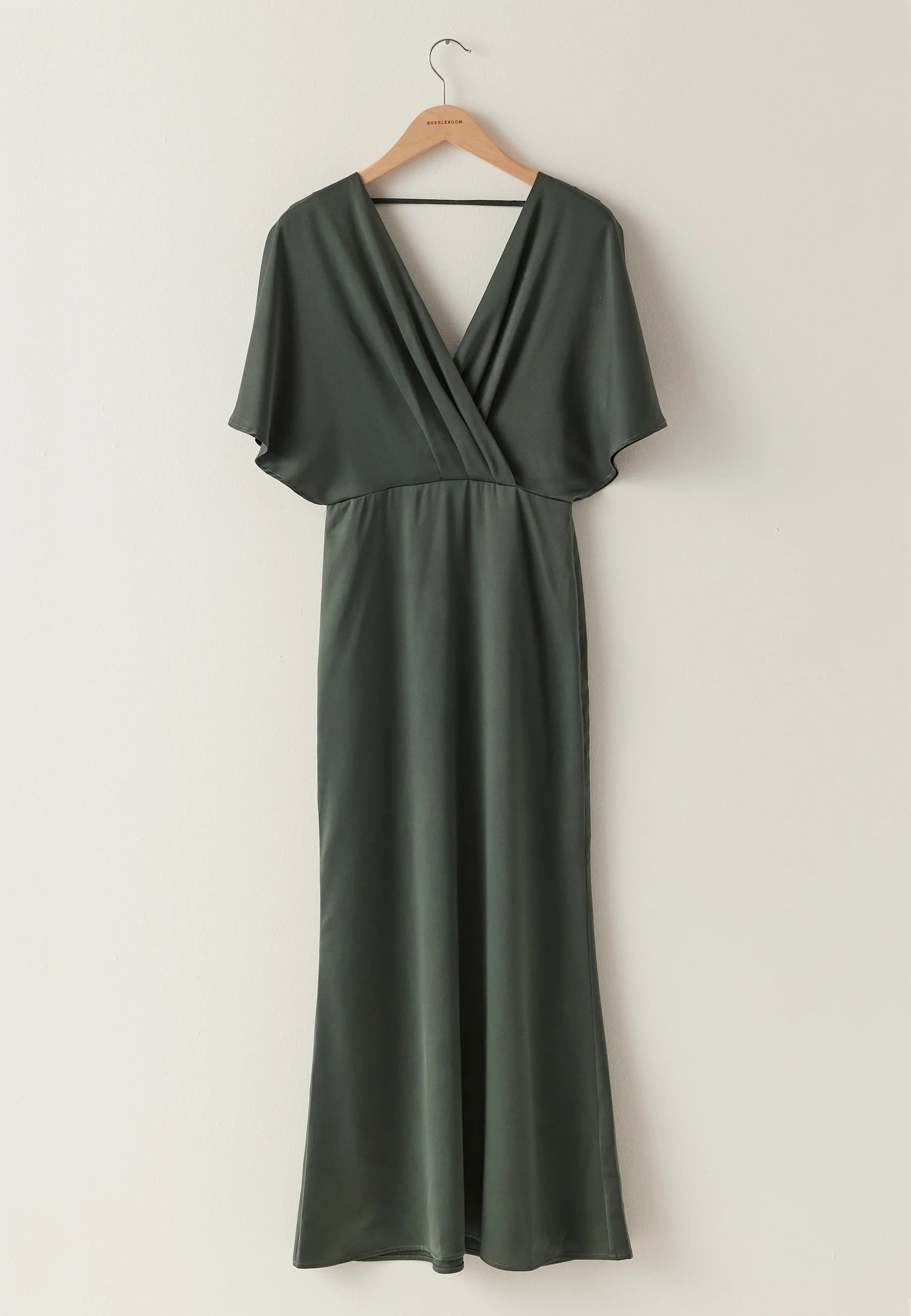 Wrap Satin Ankle Dress - Image 8
