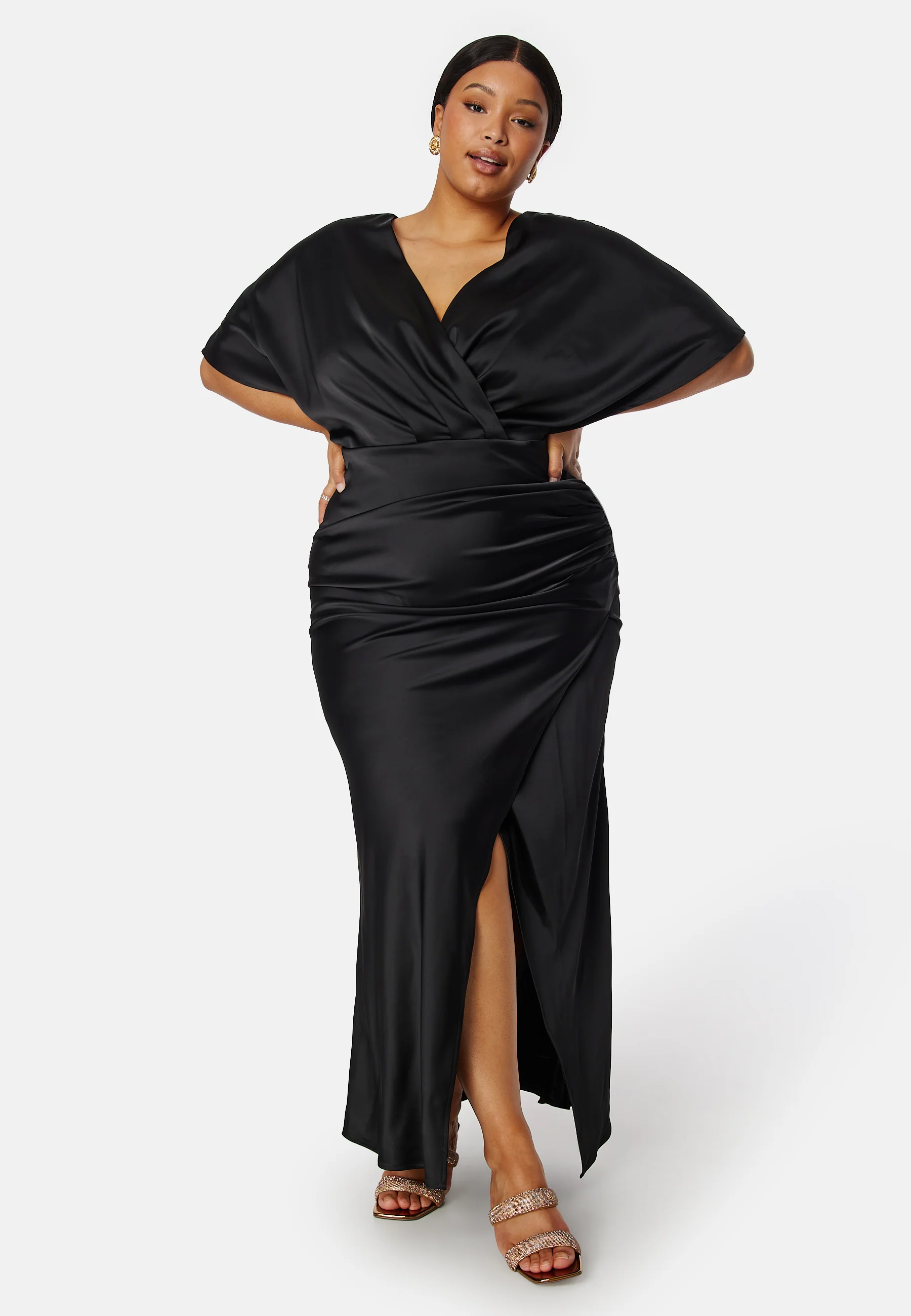 Wrap Satin Gown - Image 5