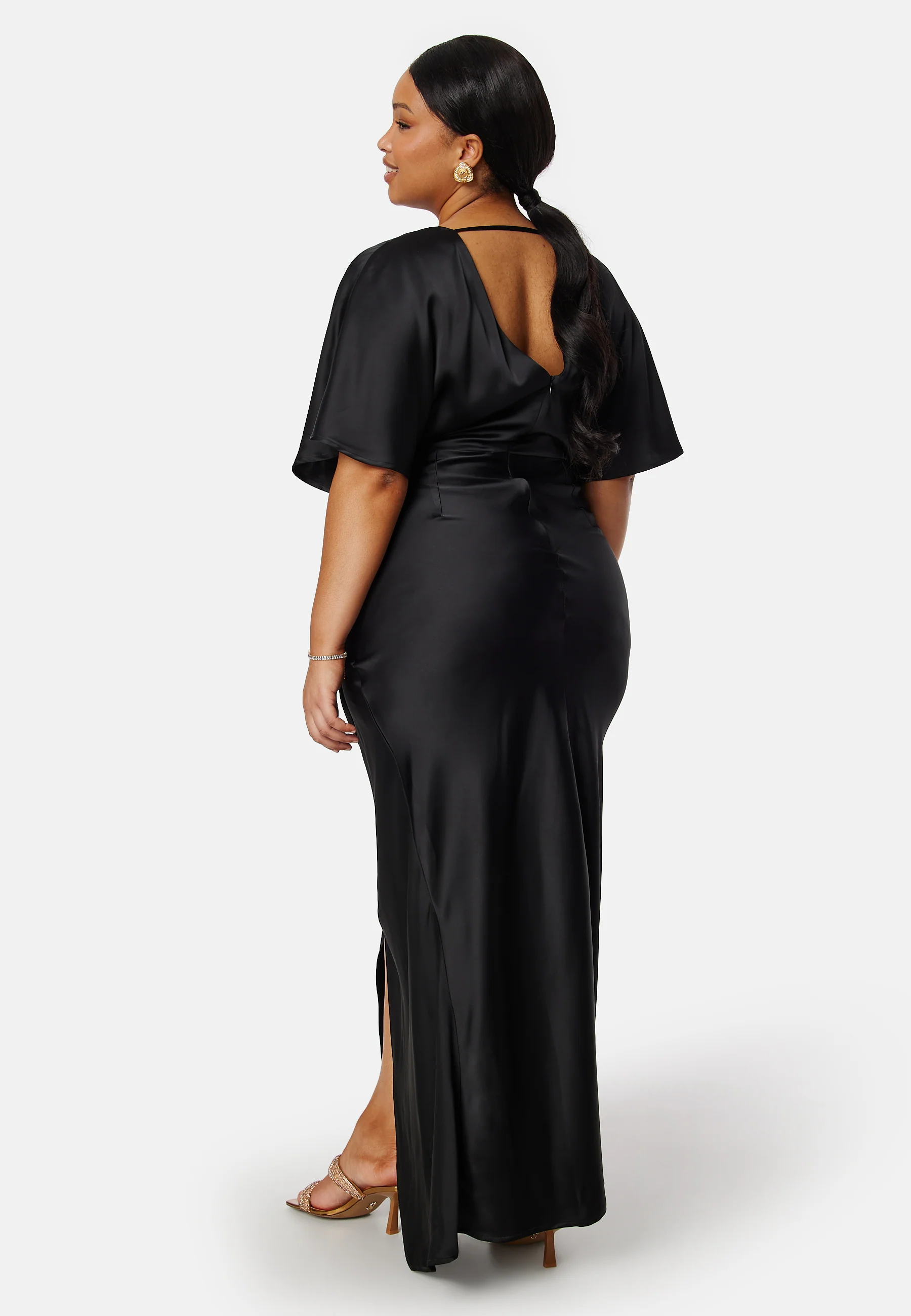 Wrap Satin Gown - Image 6