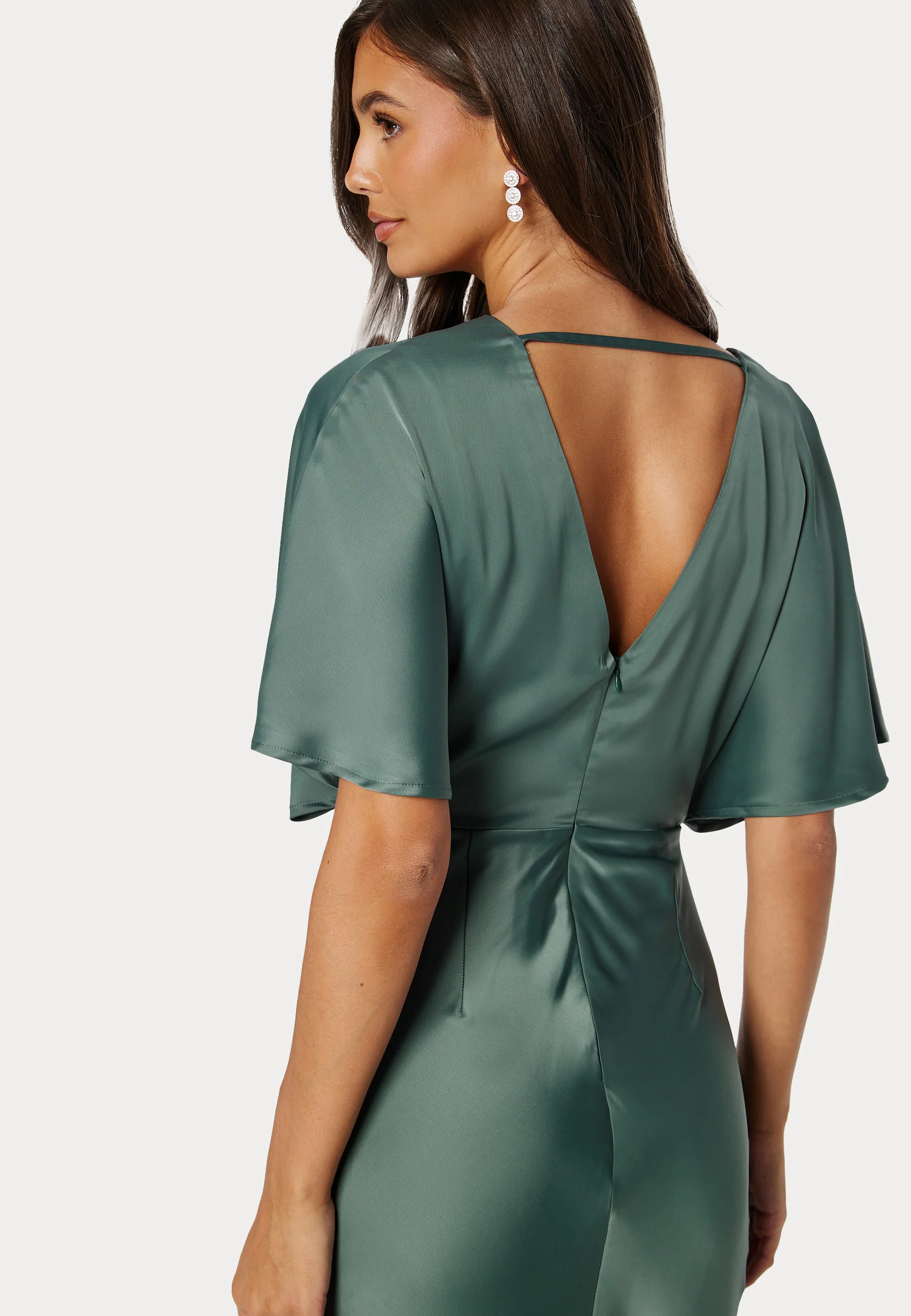Wrap Satin Gown - Image 4